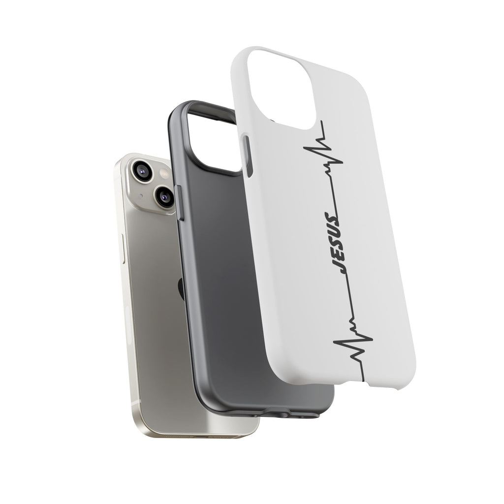 Jesus Heartbeat Phone Case — Christian Faith Protective Phone Cover