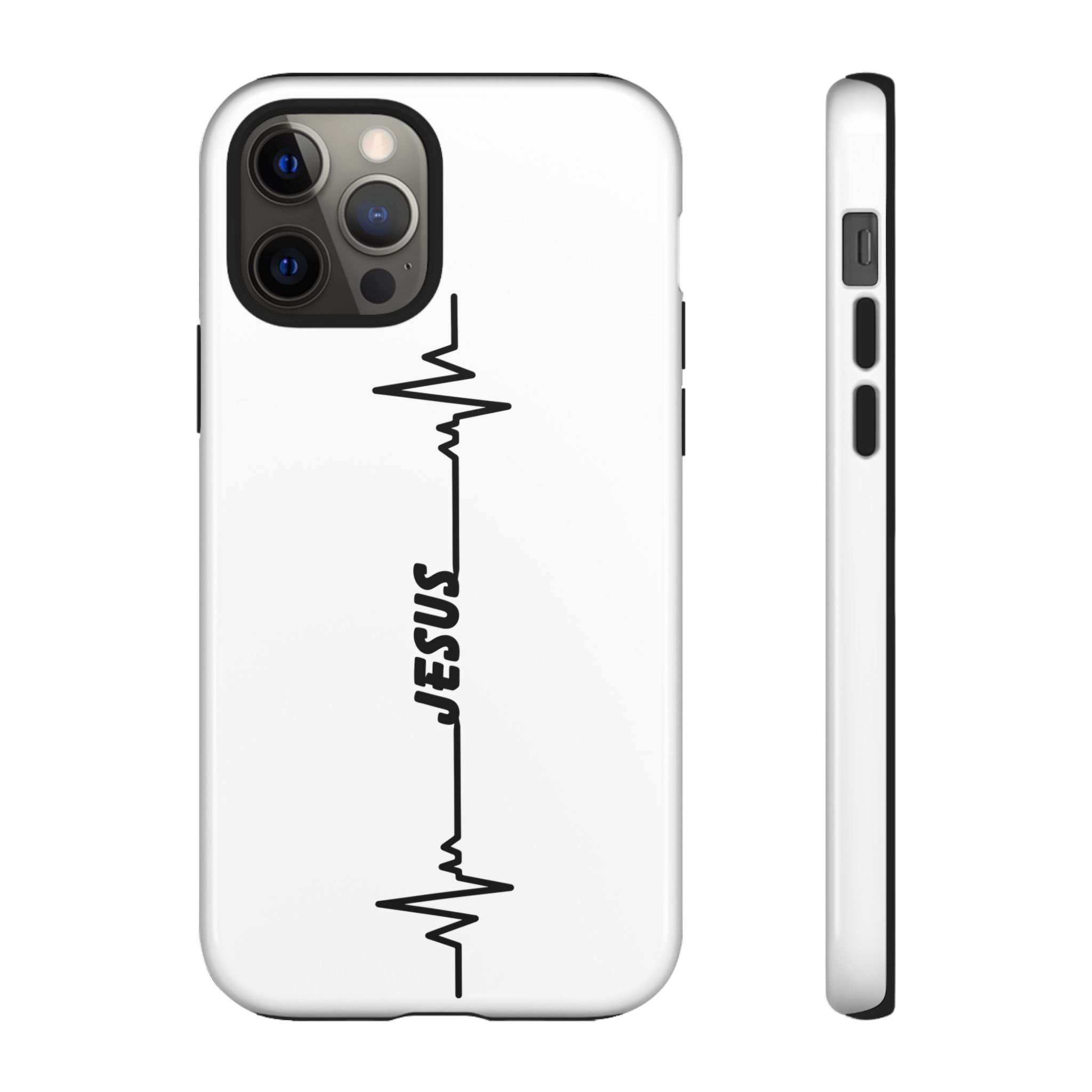 Jesus Heartbeat Phone Case — Christian Faith Protective Phone Cover