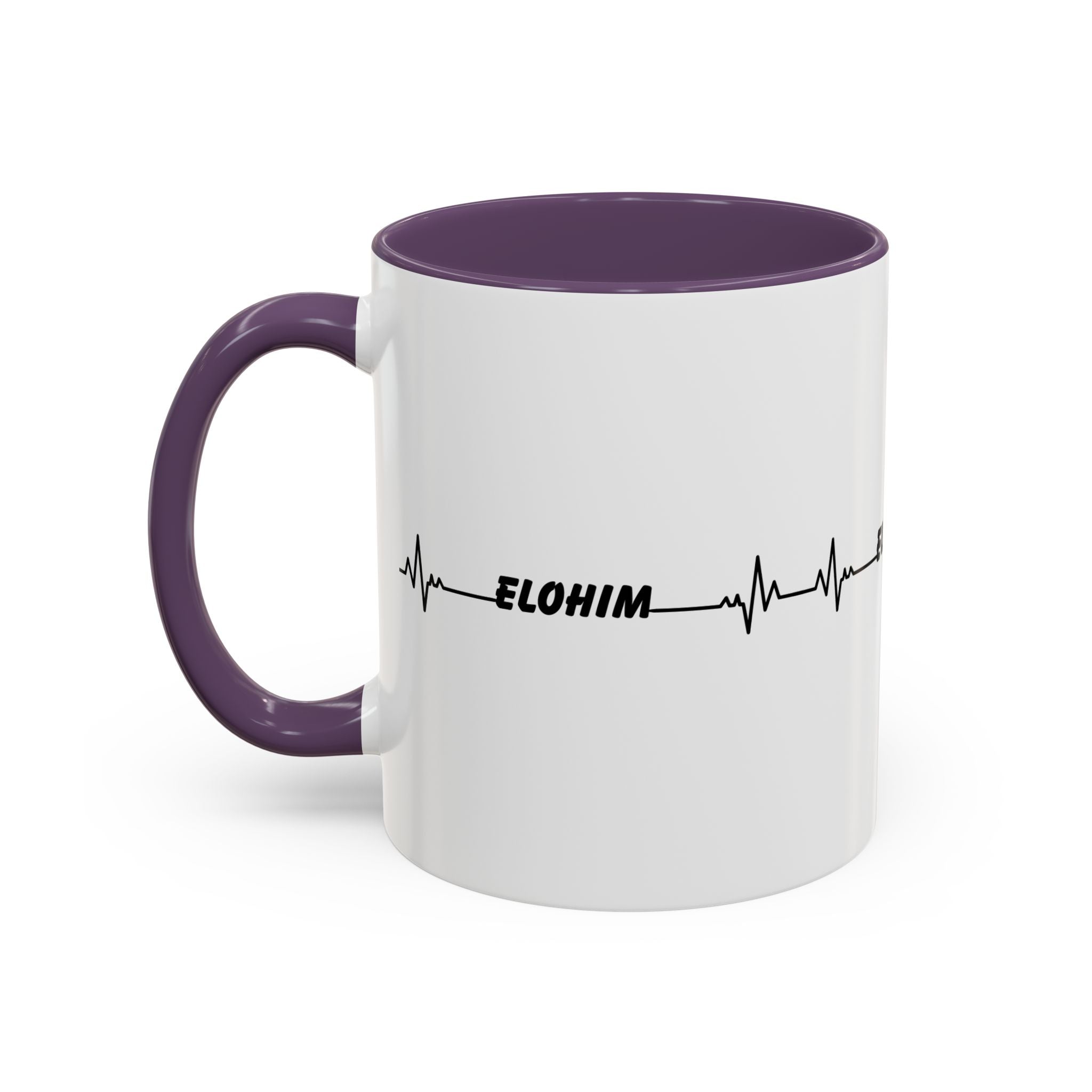 Elohim Heartbeat Accent Coffee Mug — 11/15oz