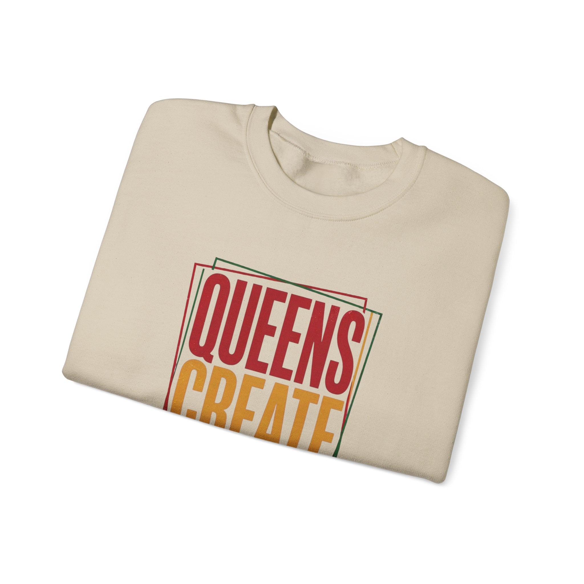 Queens Create Legacy Sweatshirt | Juneteenth Pan-African Colors, Black Pride 1865