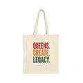 Queens Create Legacy Tote | Juneteenth Pan-African 1865 Freedom Typography