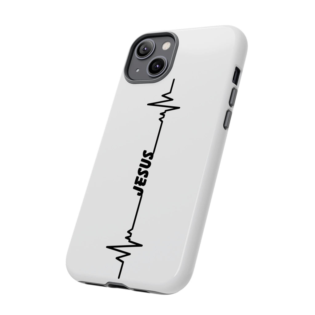 Jesus Heartbeat Phone Case — Christian Faith Protective Phone Cover