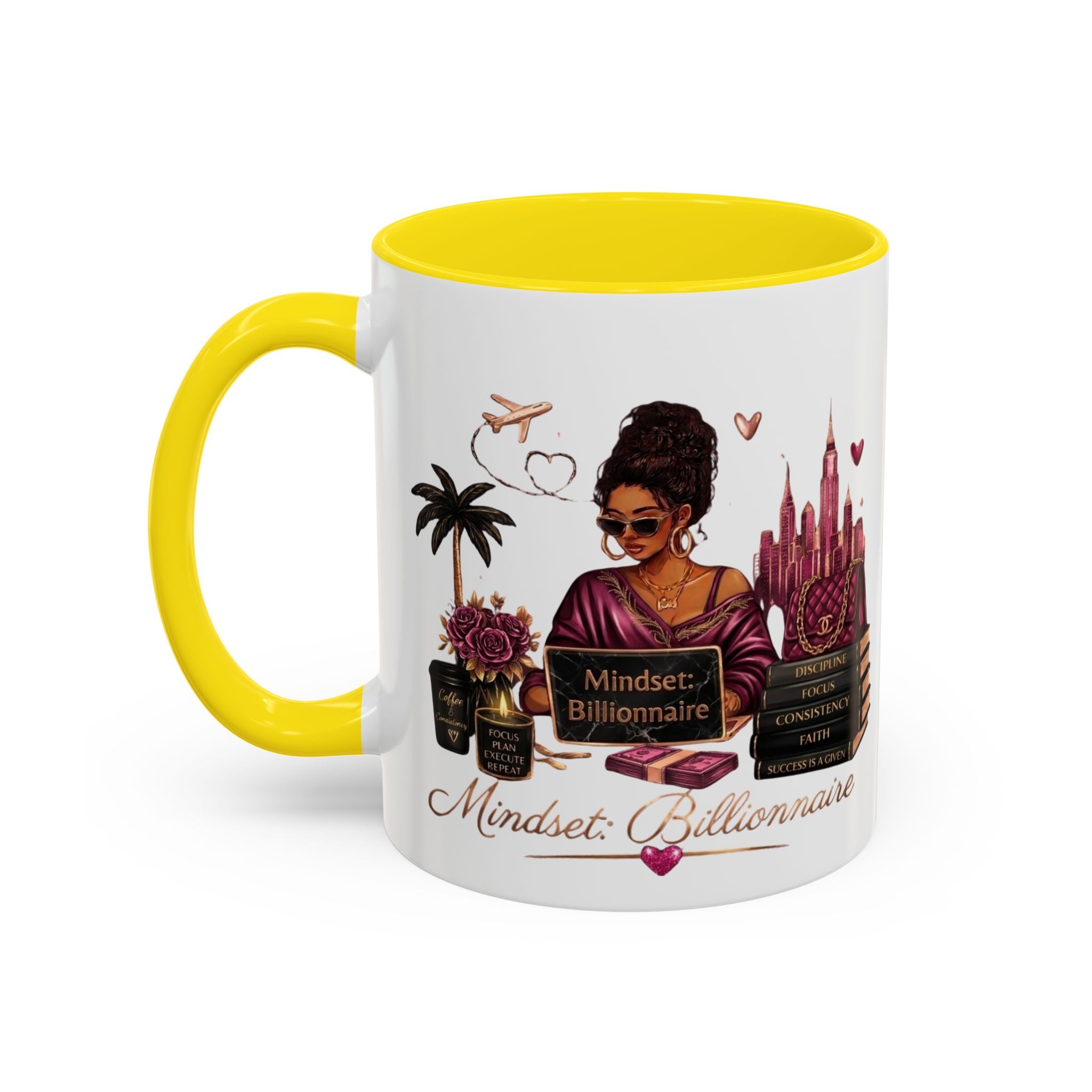 Mindset Billionaire Coffee Mug — Empowerment Coffee Cup for Ambitious Women