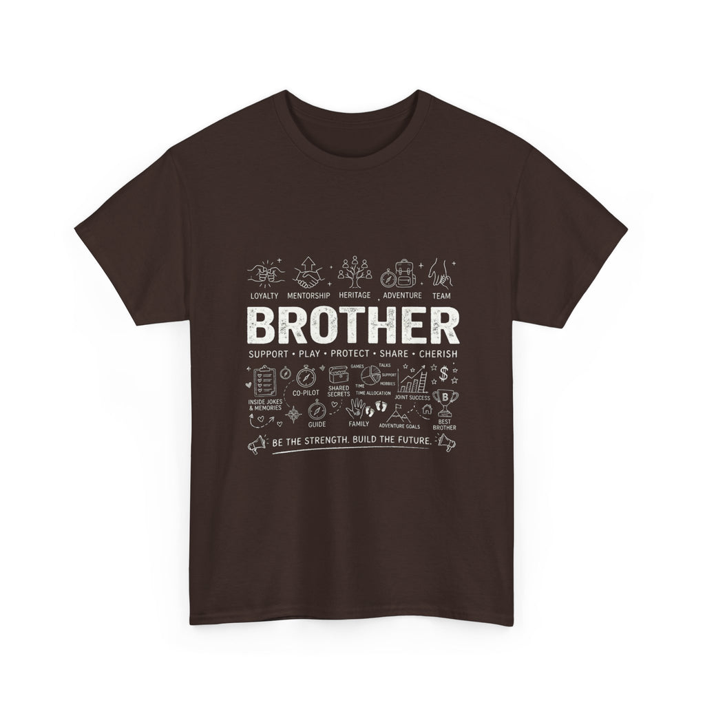 Brother Doodle T-Shirt — Cute Hand-Drawn Sibling Gift for Birthdays & Weddings