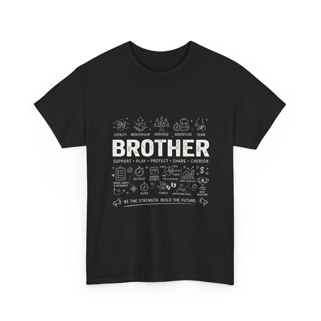 Brother Doodle T-Shirt — Cute Hand-Drawn Sibling Gift for Birthdays & Weddings