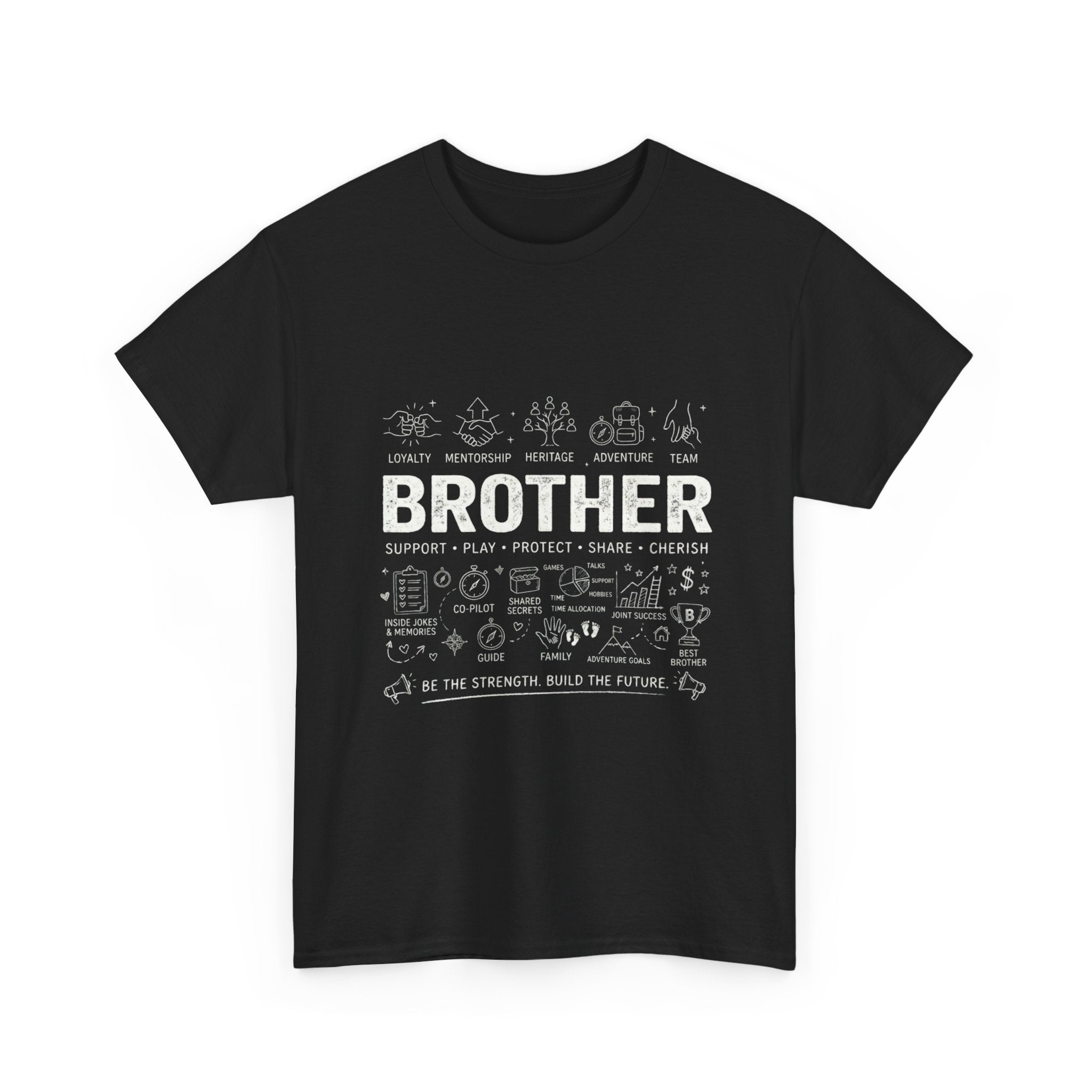 Brother Doodle T-Shirt — Cute Hand-Drawn Sibling Gift for Birthdays & Weddings