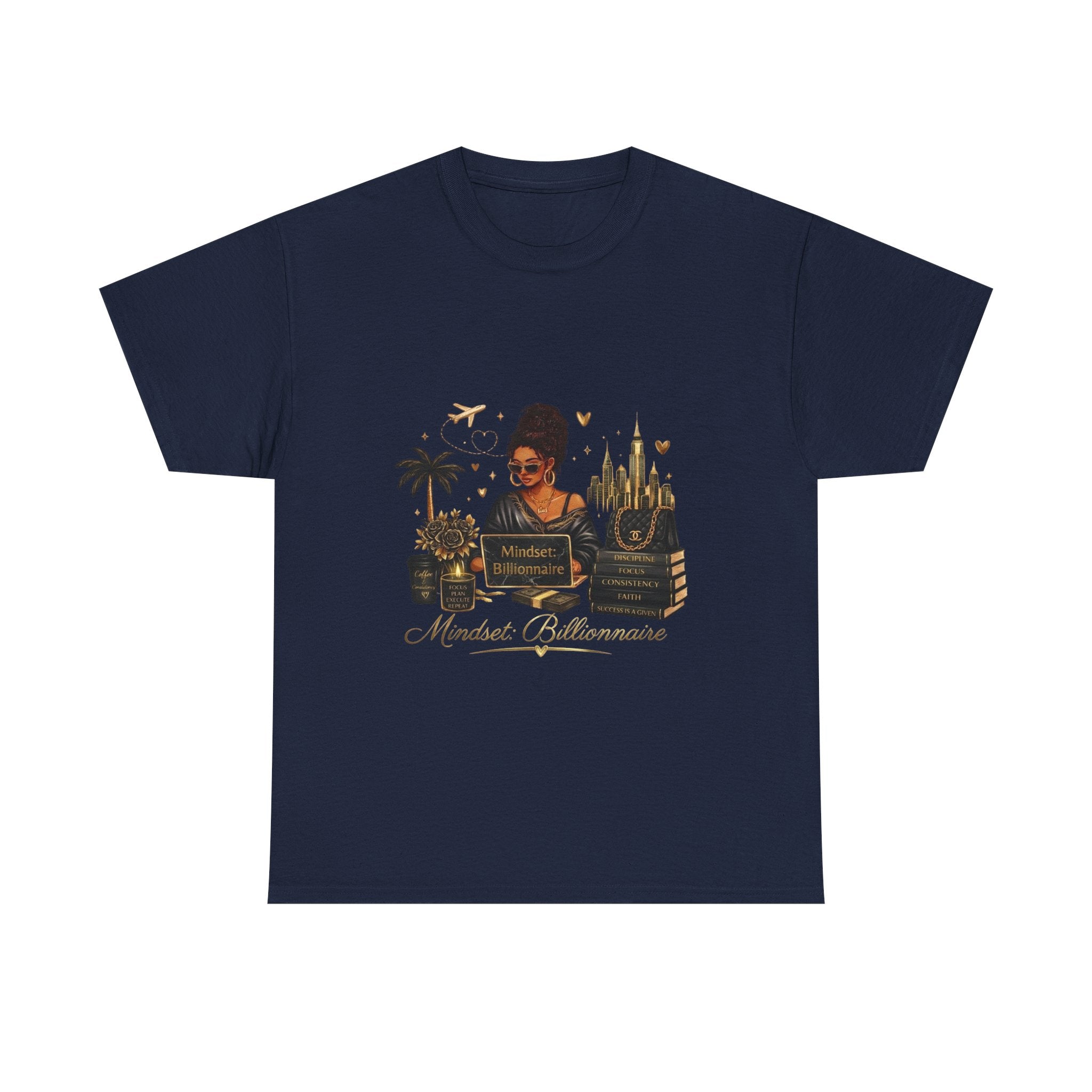 Millionnaire Mindset T-Shirt — Hustler Entrepreneur Motivational Tee