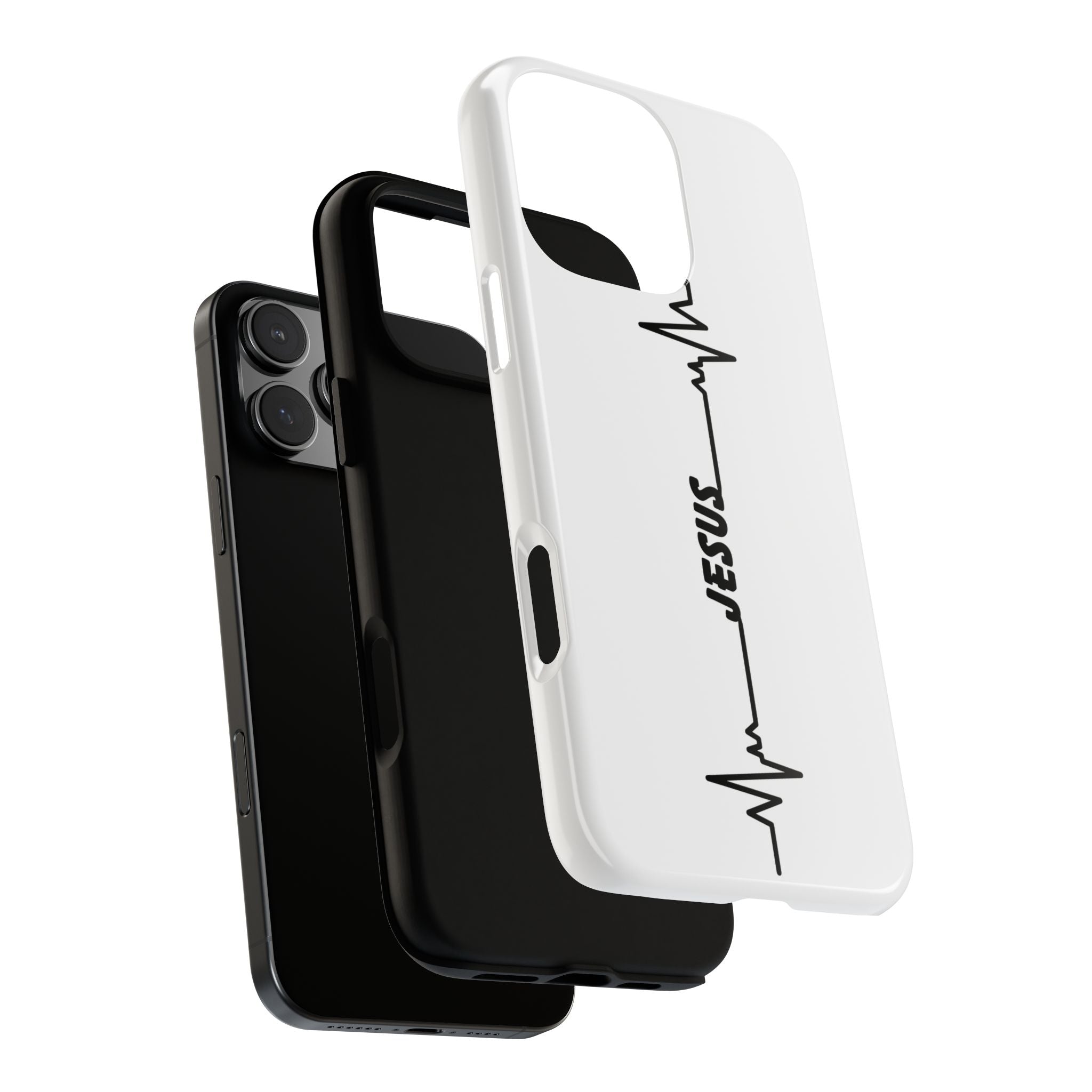 Jesus Heartbeat Phone Case — Christian Faith Protective Phone Cover