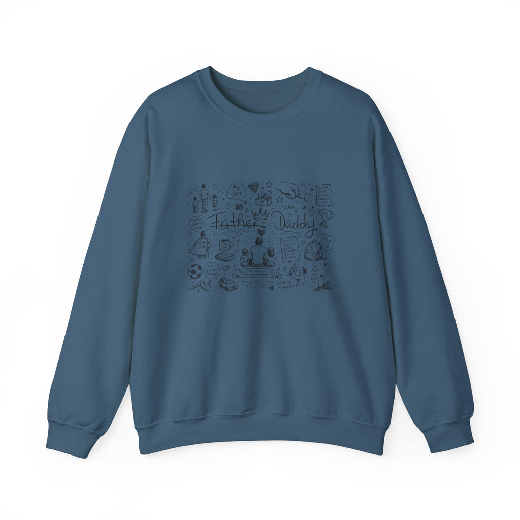 Father Daddy Doodle Crewneck Sweatshirt