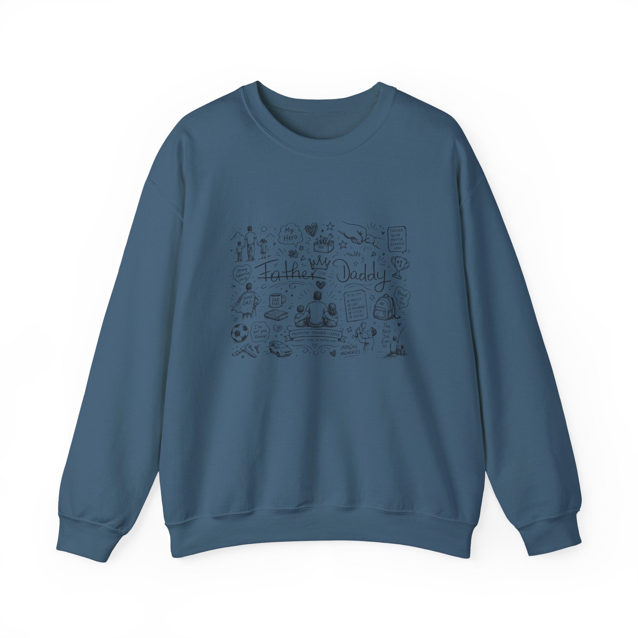 Father Daddy Doodle Crewneck Sweatshirt