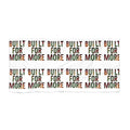 Built For More Beach Towel — Bold Repeating Text Design