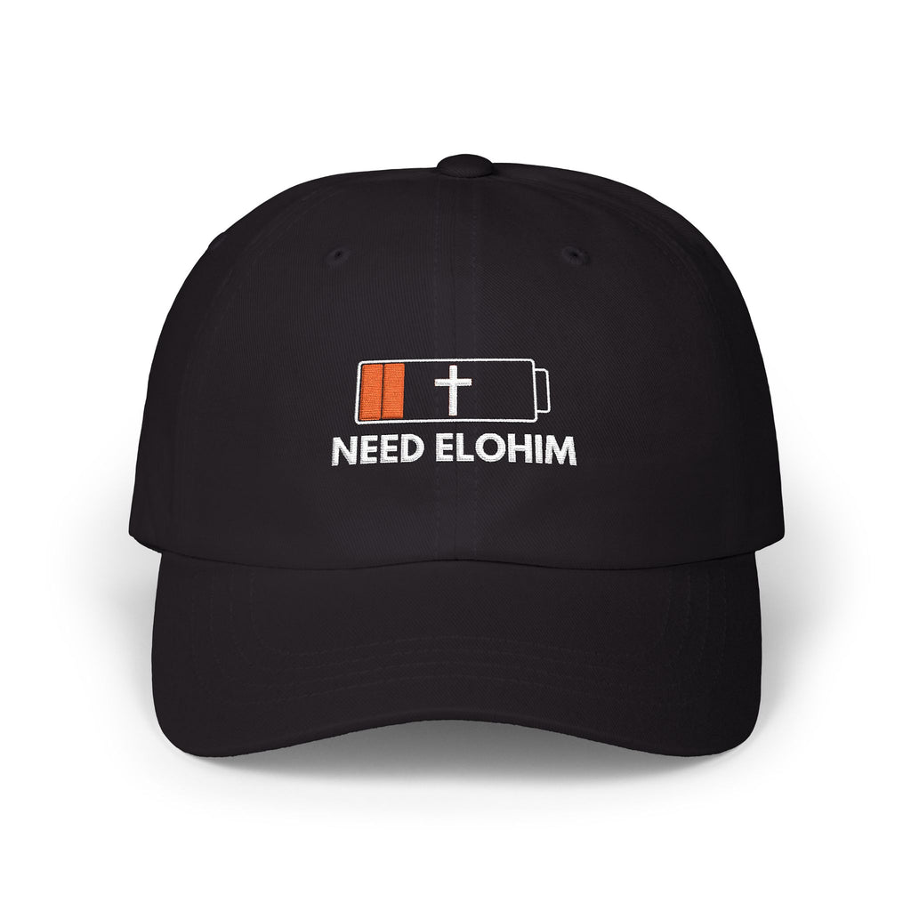 Need Elohim Dad Cap — Low Battery Faith Baseball Hat