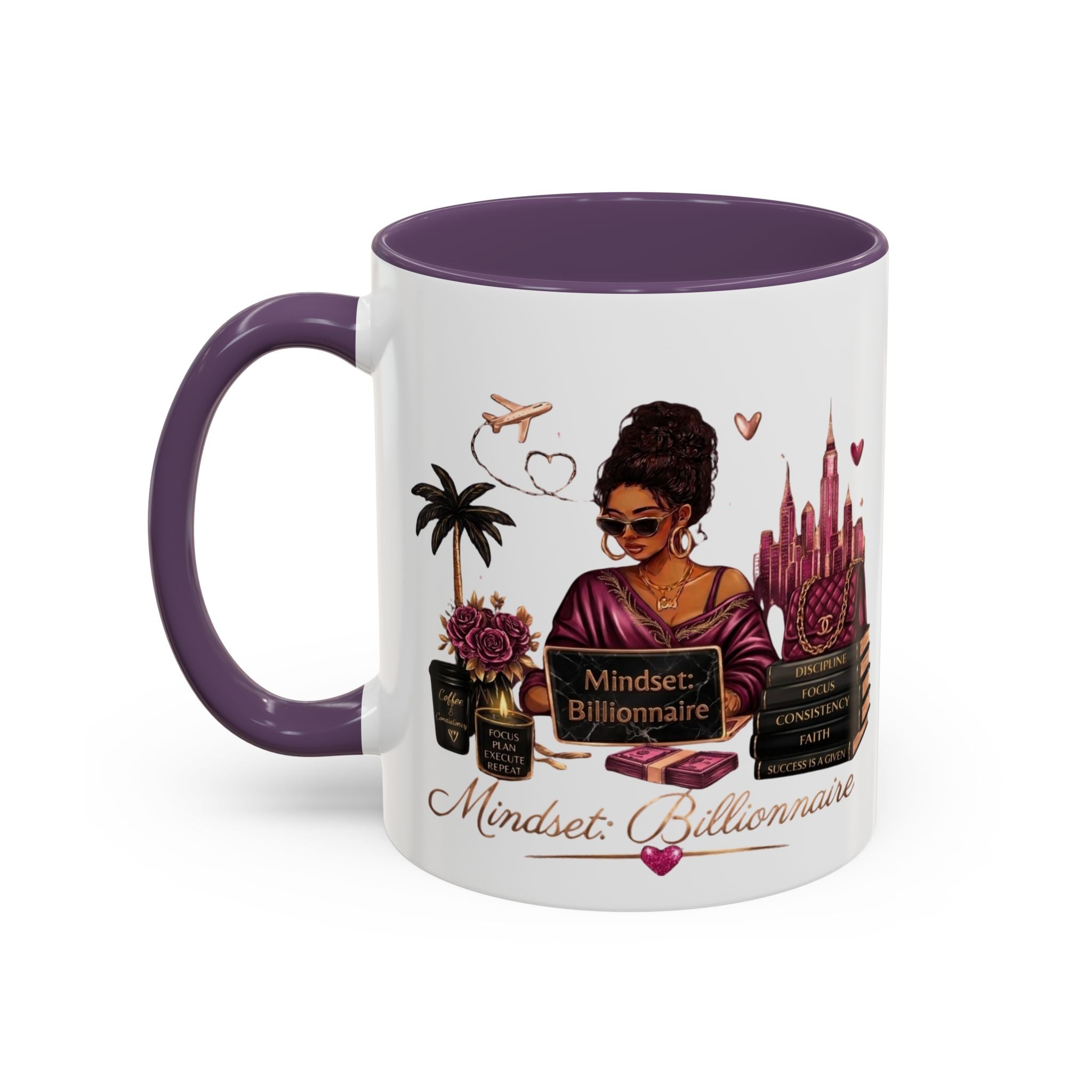 Mindset Billionaire Coffee Mug — Empowerment Coffee Cup for Ambitious Women