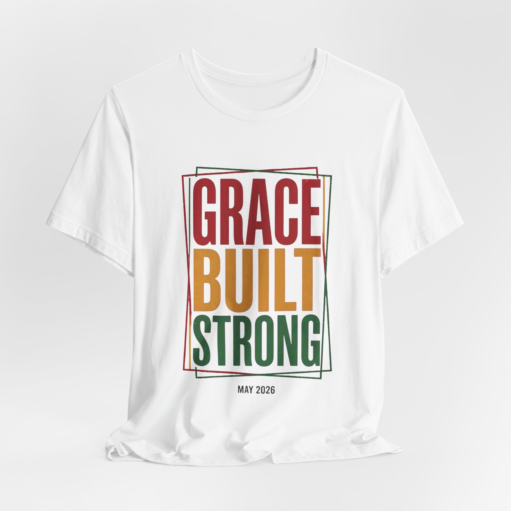 Grace Built Strong T-Shirt | Juneteenth Pan-African 1865 Freedom Typography