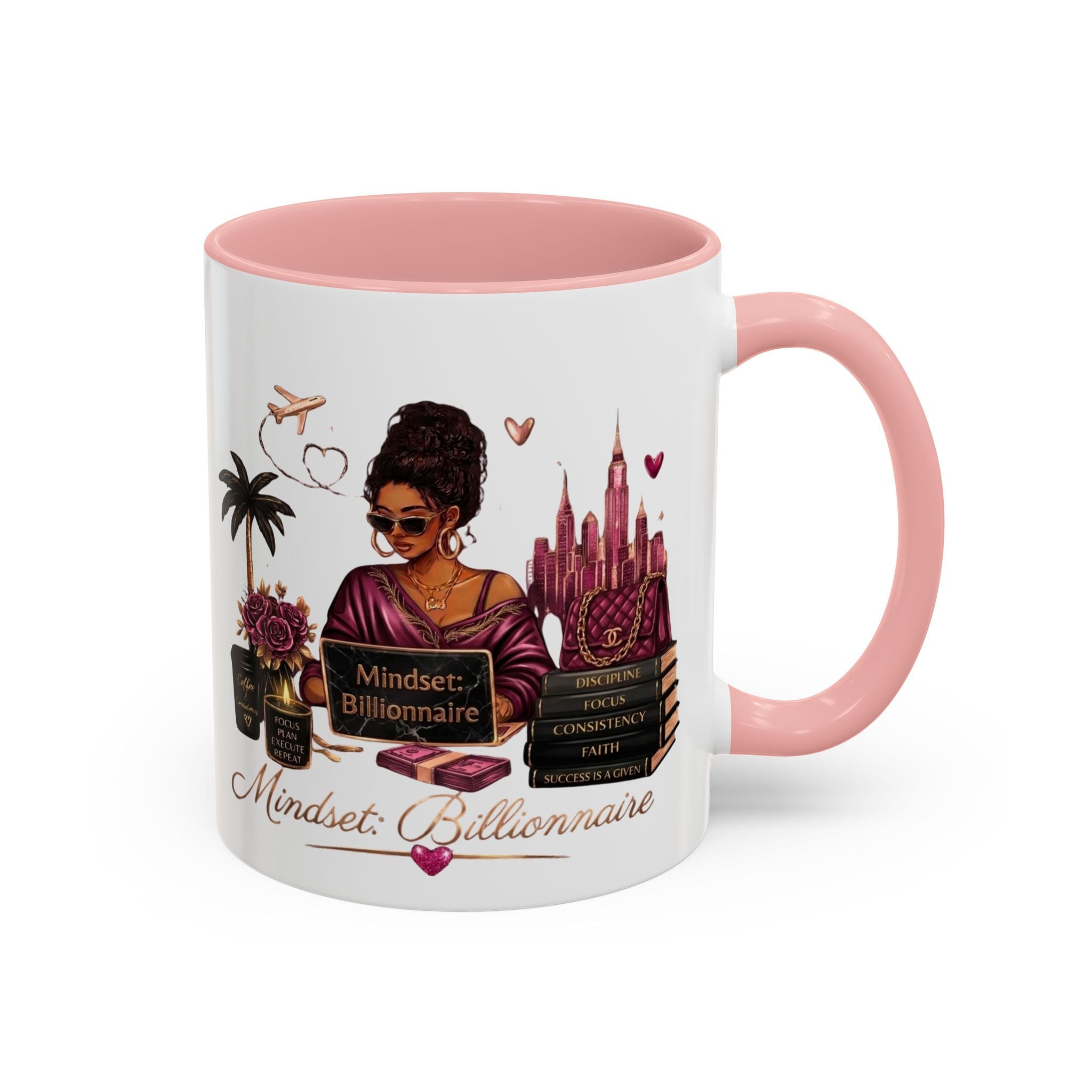 Mindset Billionaire Coffee Mug — Empowerment Coffee Cup for Ambitious Women