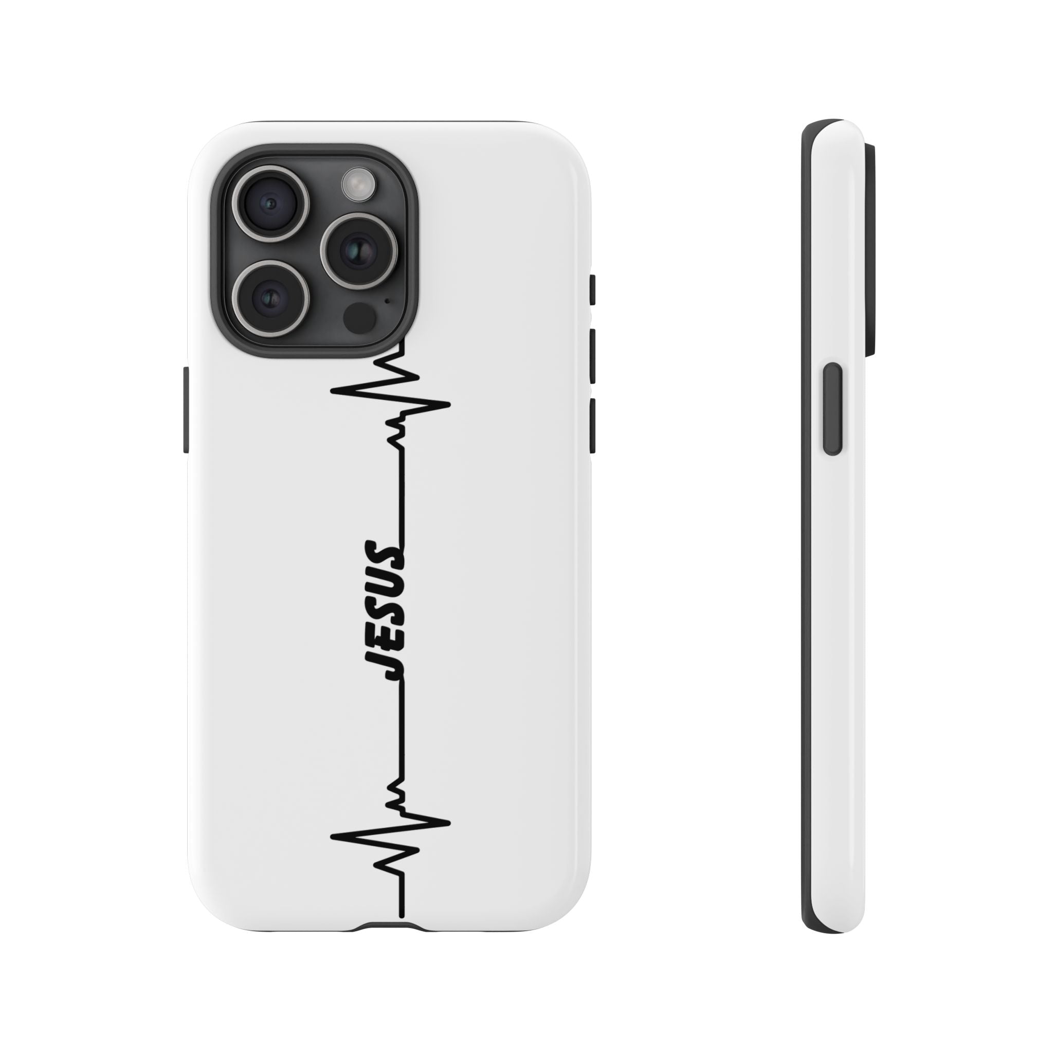 Jesus Heartbeat Phone Case — Christian Faith Protective Phone Cover