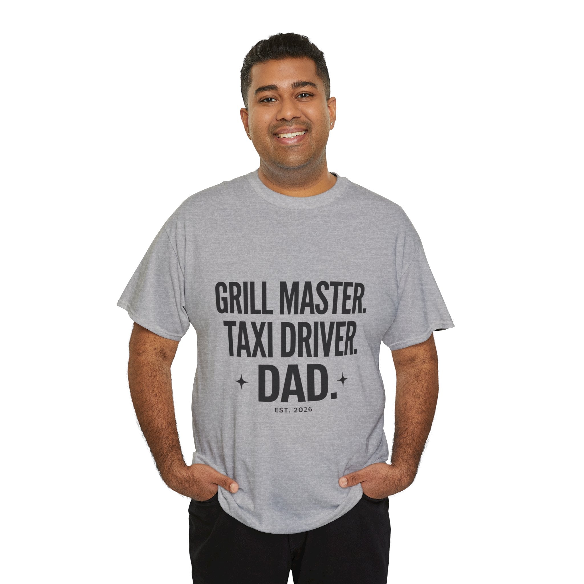Dad T‑Shirt - "Grill Master. Taxi Driver. Dad." Funny Father’s Day Tee