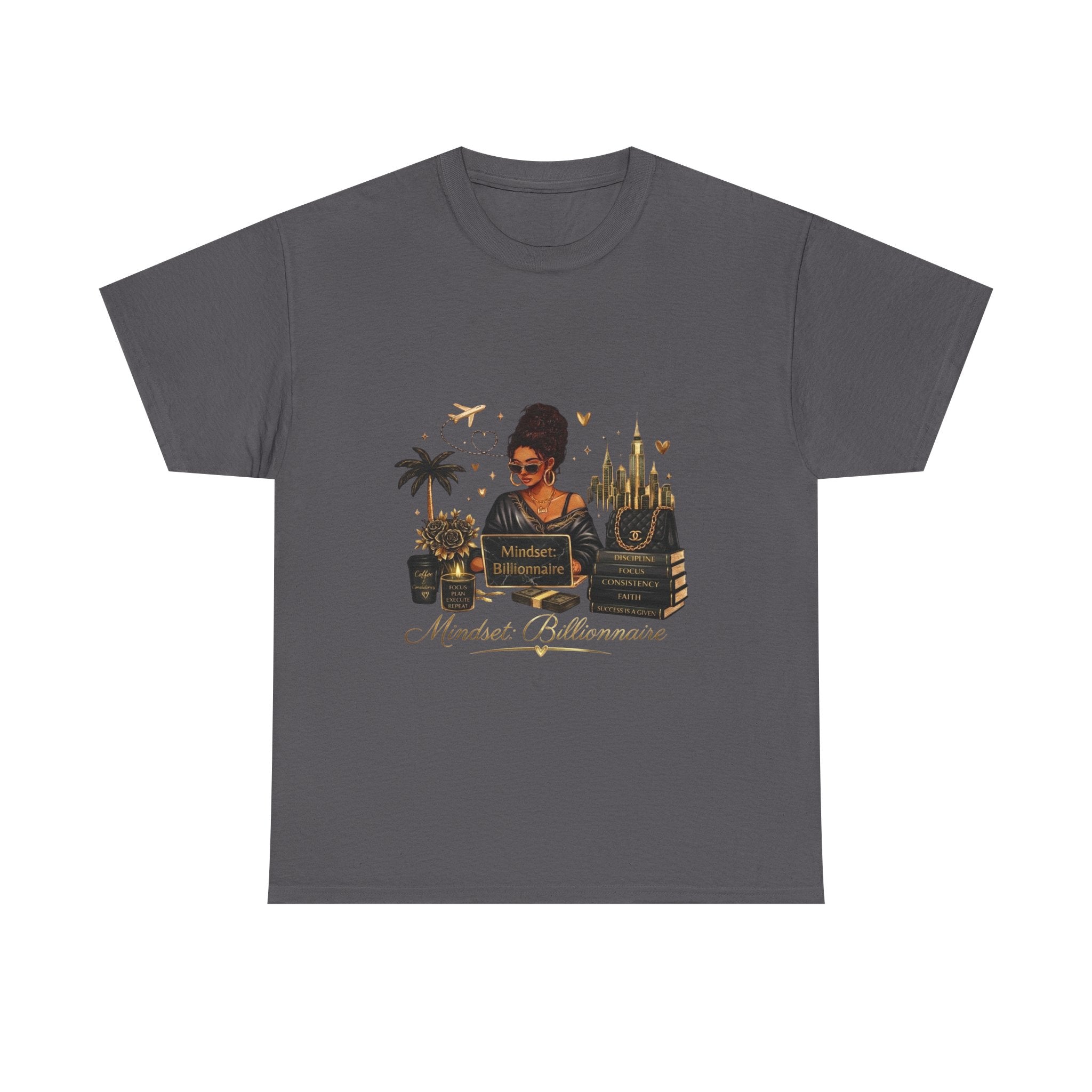 Millionnaire Mindset T-Shirt — Hustler Entrepreneur Motivational Tee