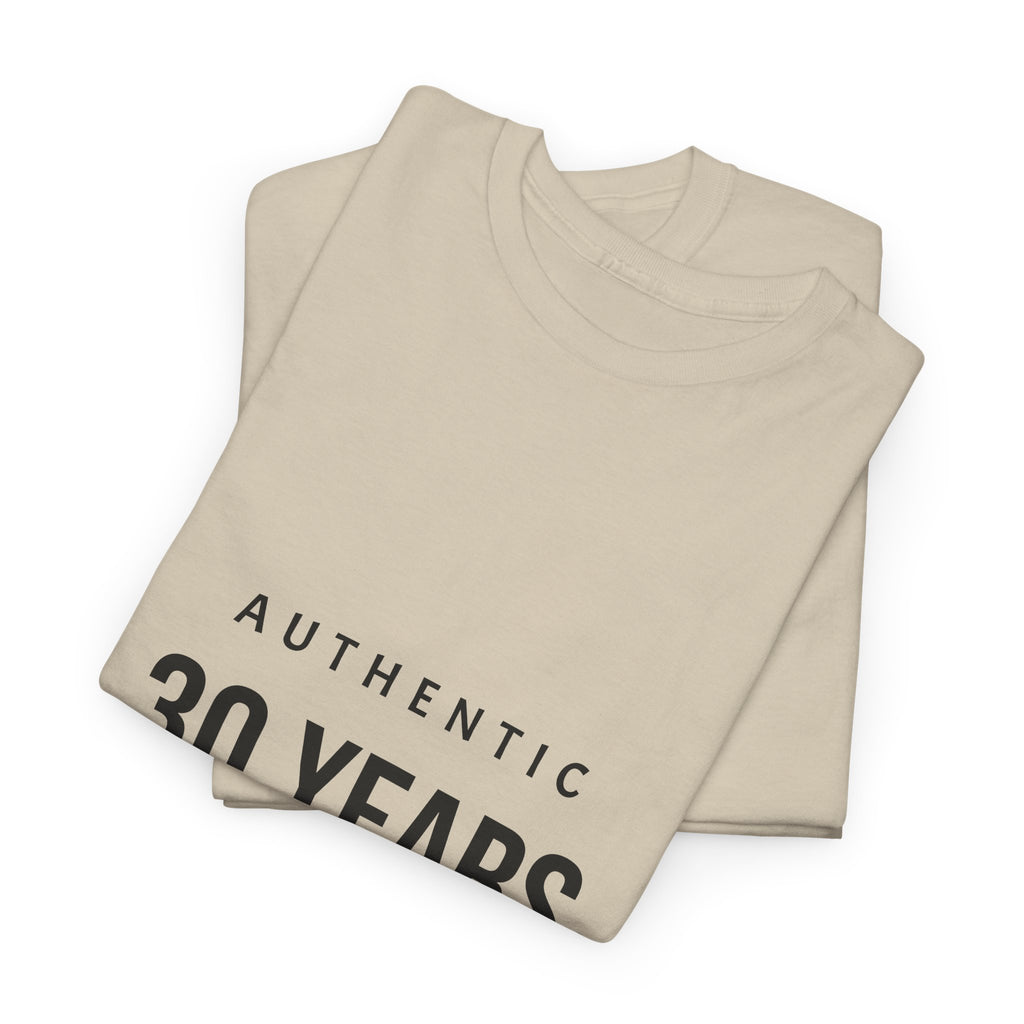 30 Years Authentic Tee — "30 Years of Lessons, Losses, Glow-Ups" Birthday Shirt
