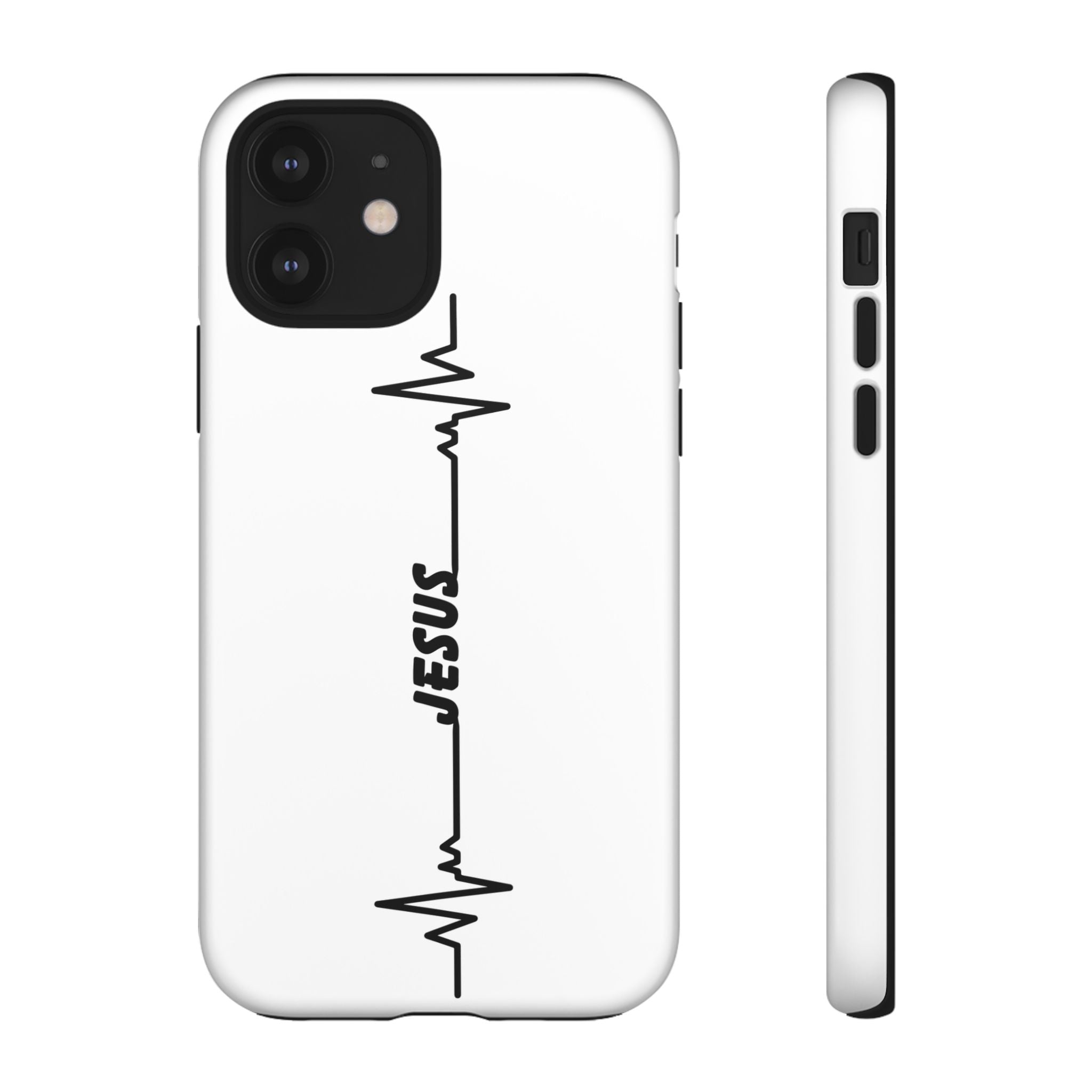 Jesus Heartbeat Phone Case — Christian Faith Protective Phone Cover