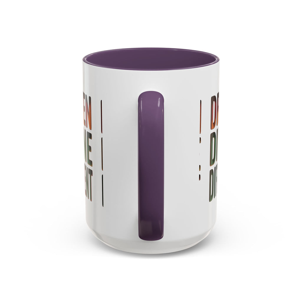 Driven Divine Different Accent Coffee Mug – Inspirational Rasta Color Typography (11/15oz)