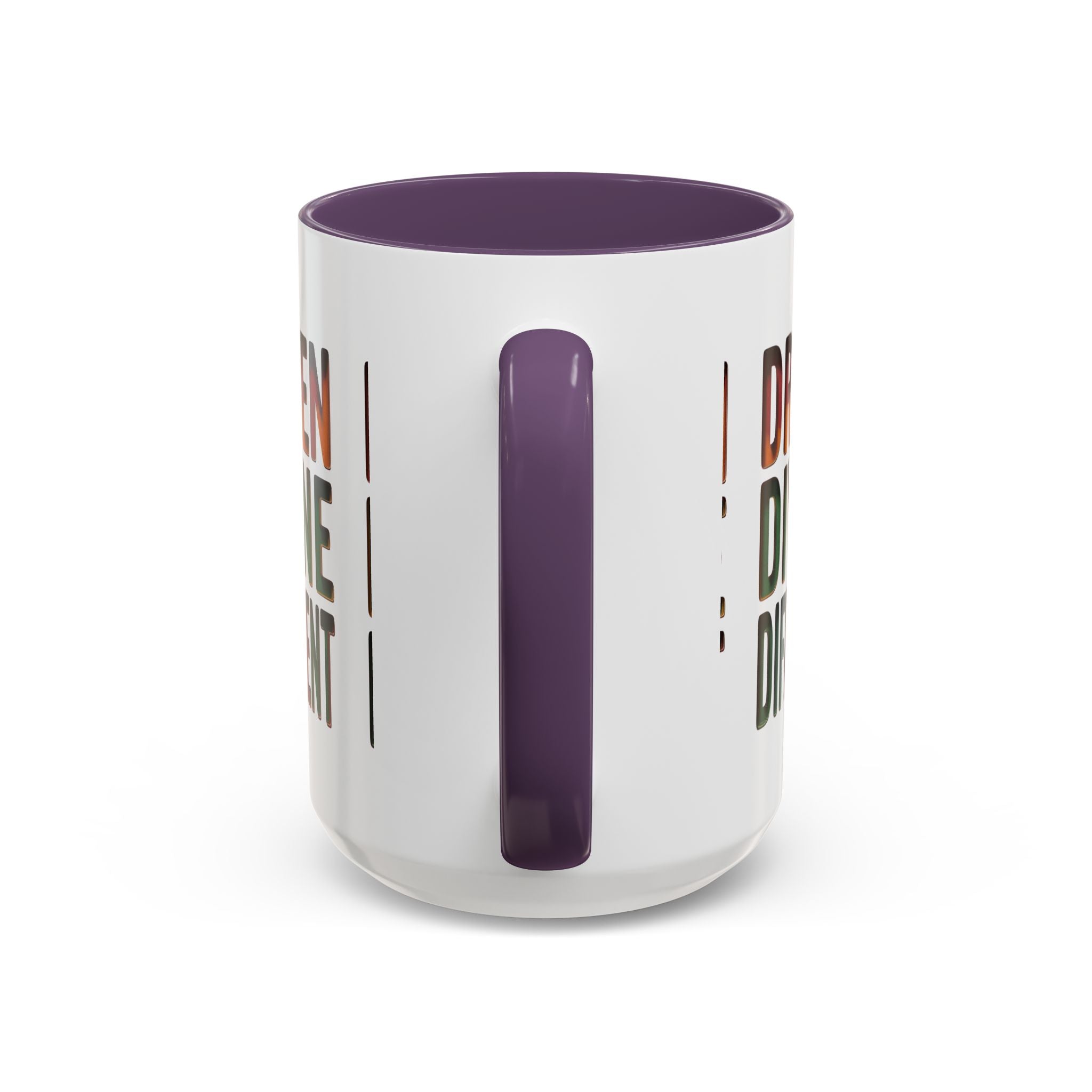 Driven Divine Different Accent Coffee Mug – Inspirational Rasta Color Typography (11/15oz)