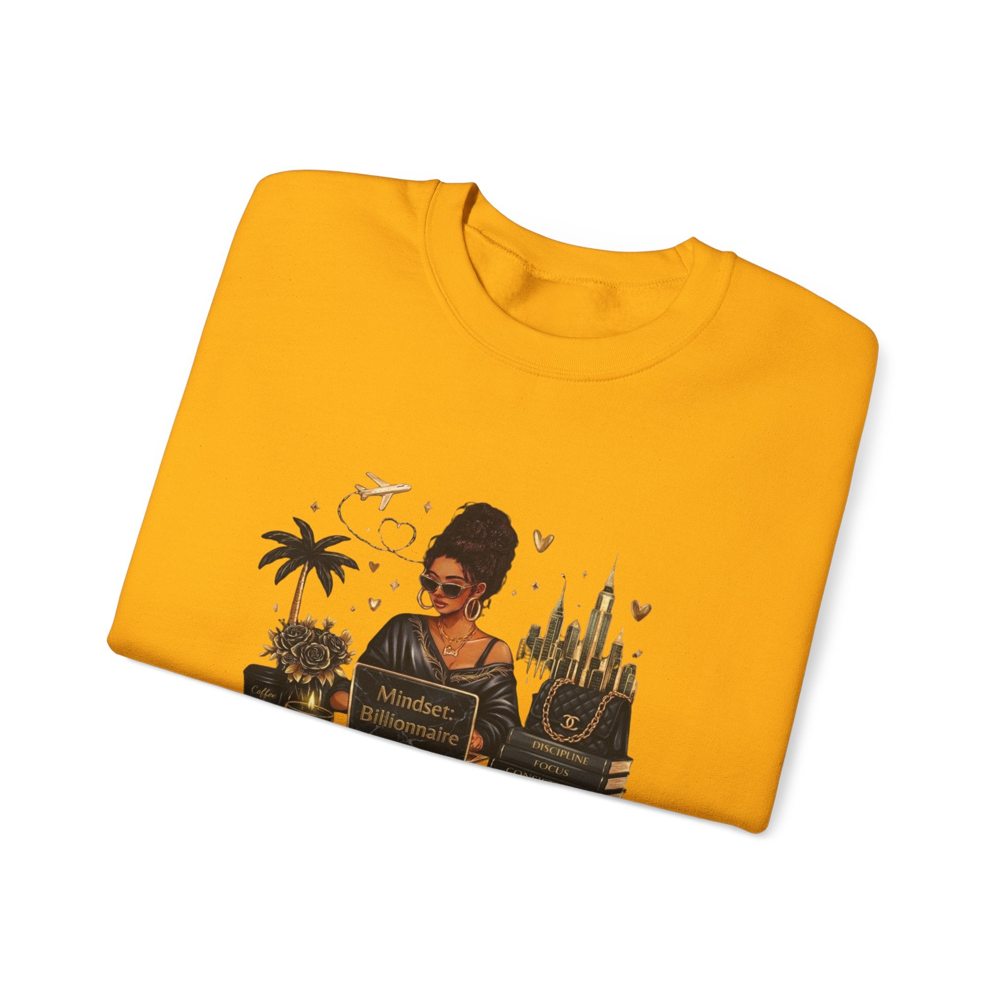 Mindset Billionaire Sweatshirt — Inspirational Cozy Crewneck for Women