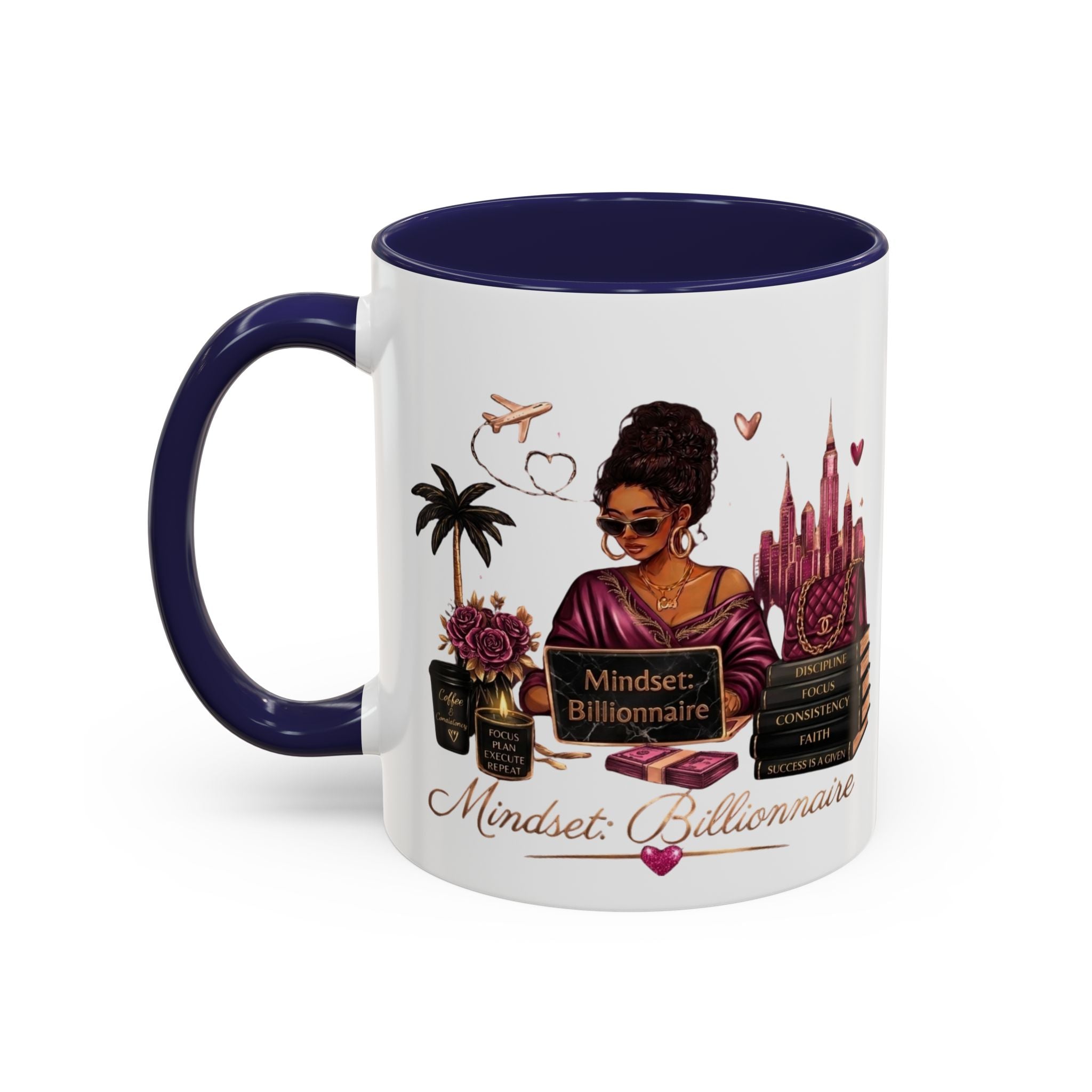 Mindset Billionaire Coffee Mug — Empowerment Coffee Cup for Ambitious Women
