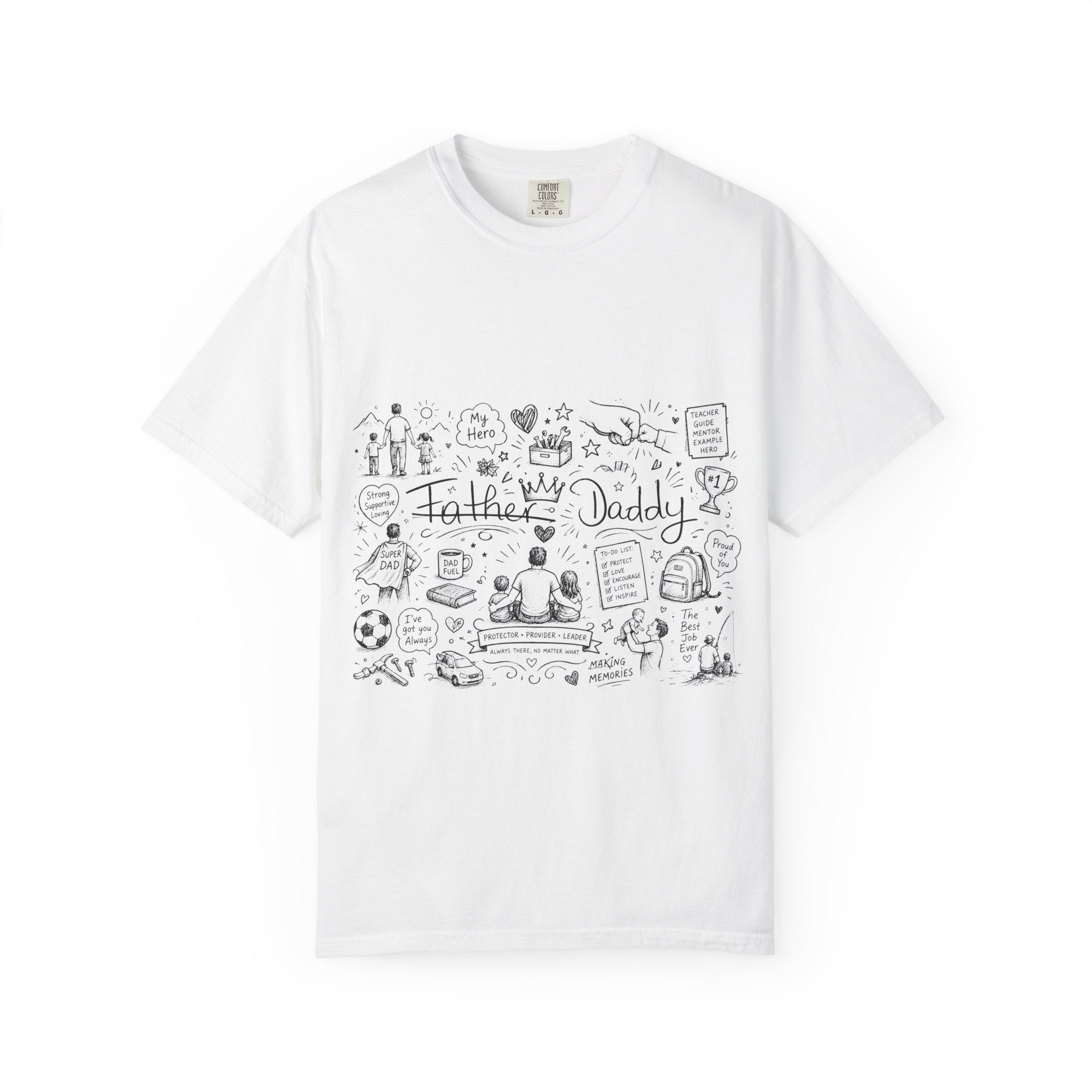 Father/Daddy Doodle T-Shirt — Fathers Day Gift Tee