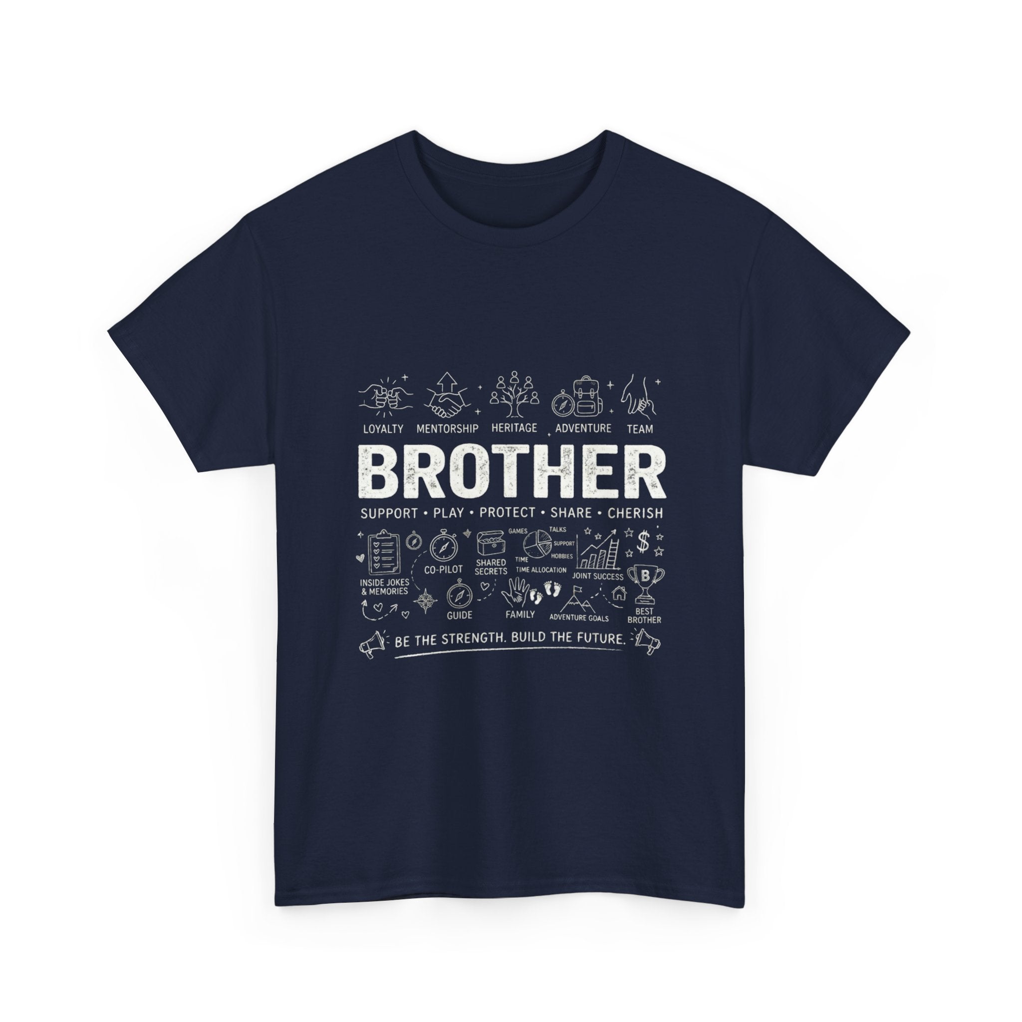 Brother Doodle T-Shirt — Cute Hand-Drawn Sibling Gift for Birthdays & Weddings