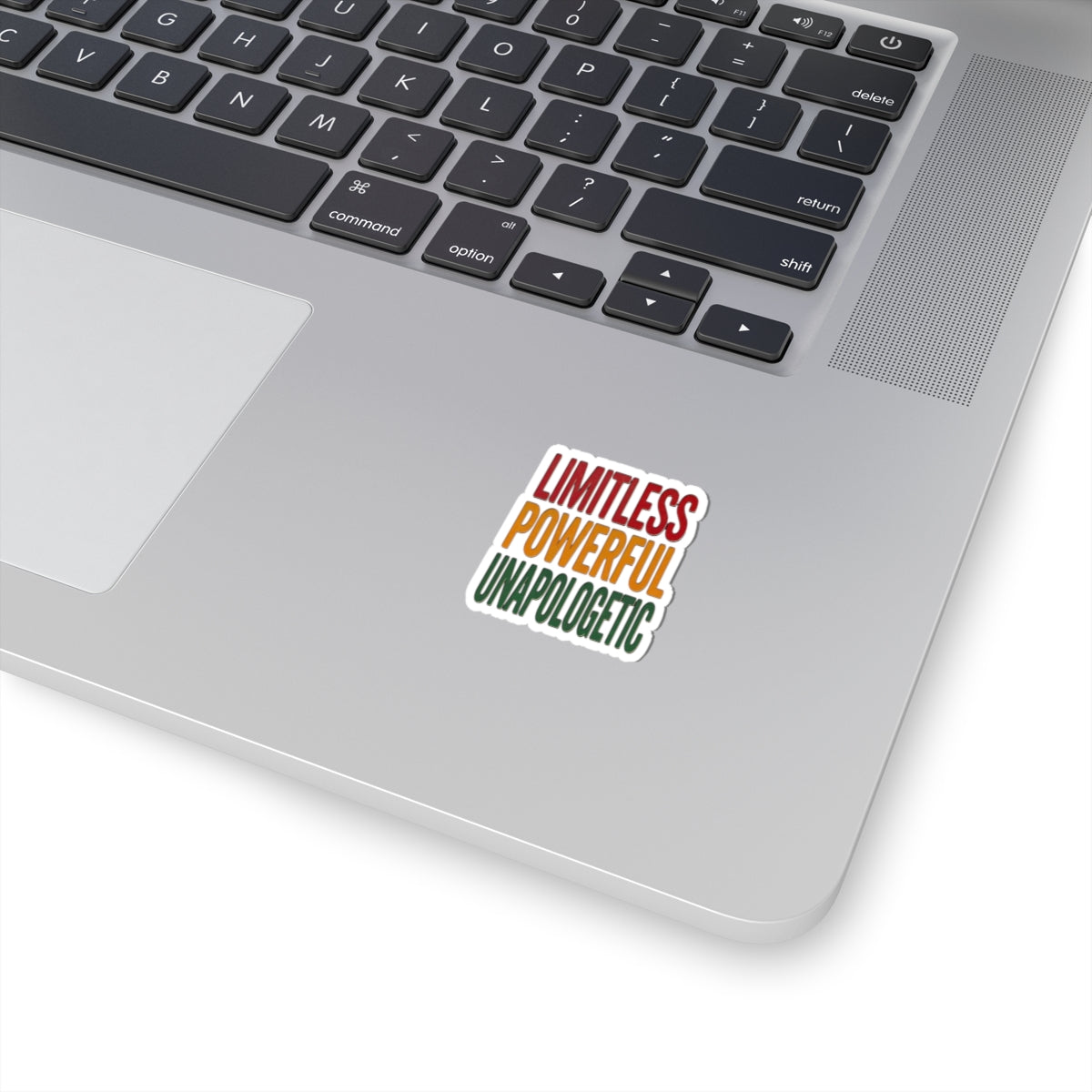Limitless Powerful Unapologetic Kiss-Cut Sticker | Juneteenth Pan-African Colors