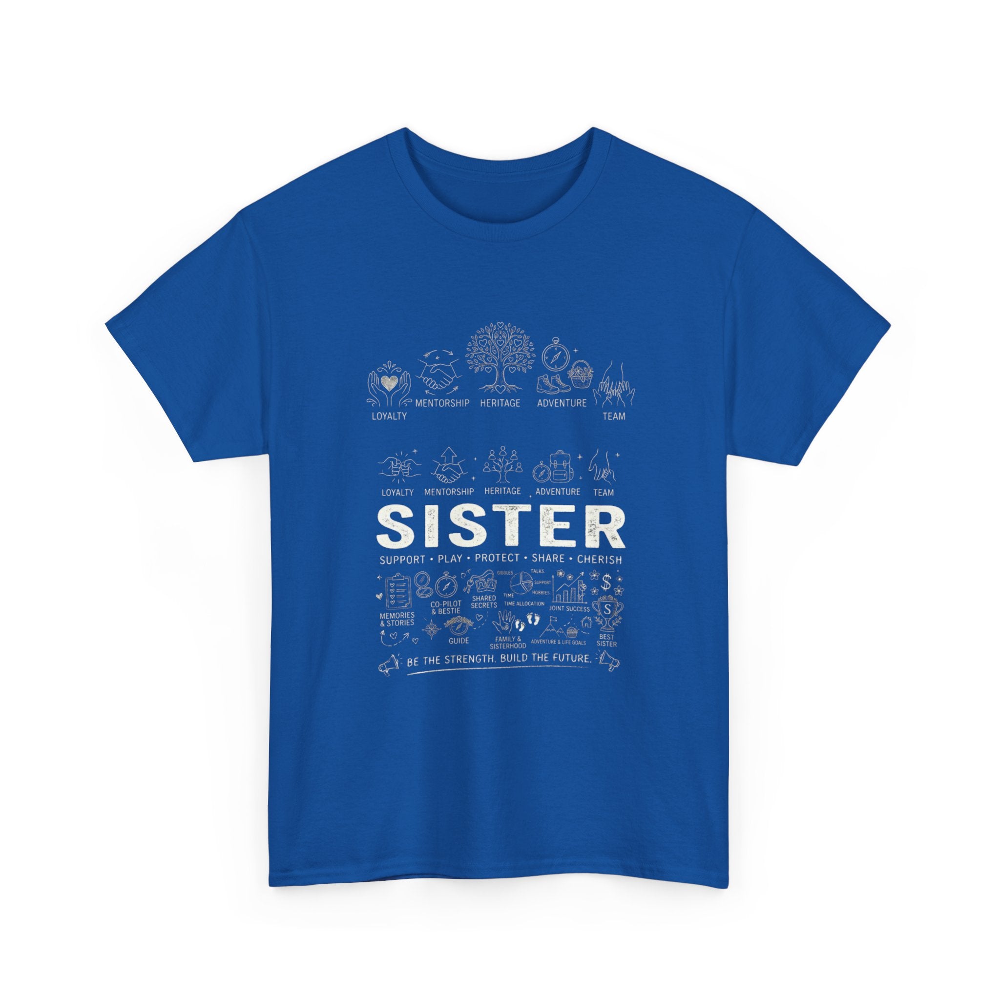 Sister Doodle T-Shirt — Cute Hand-Drawn Sister Gift Tee for Weddings & Birthdays