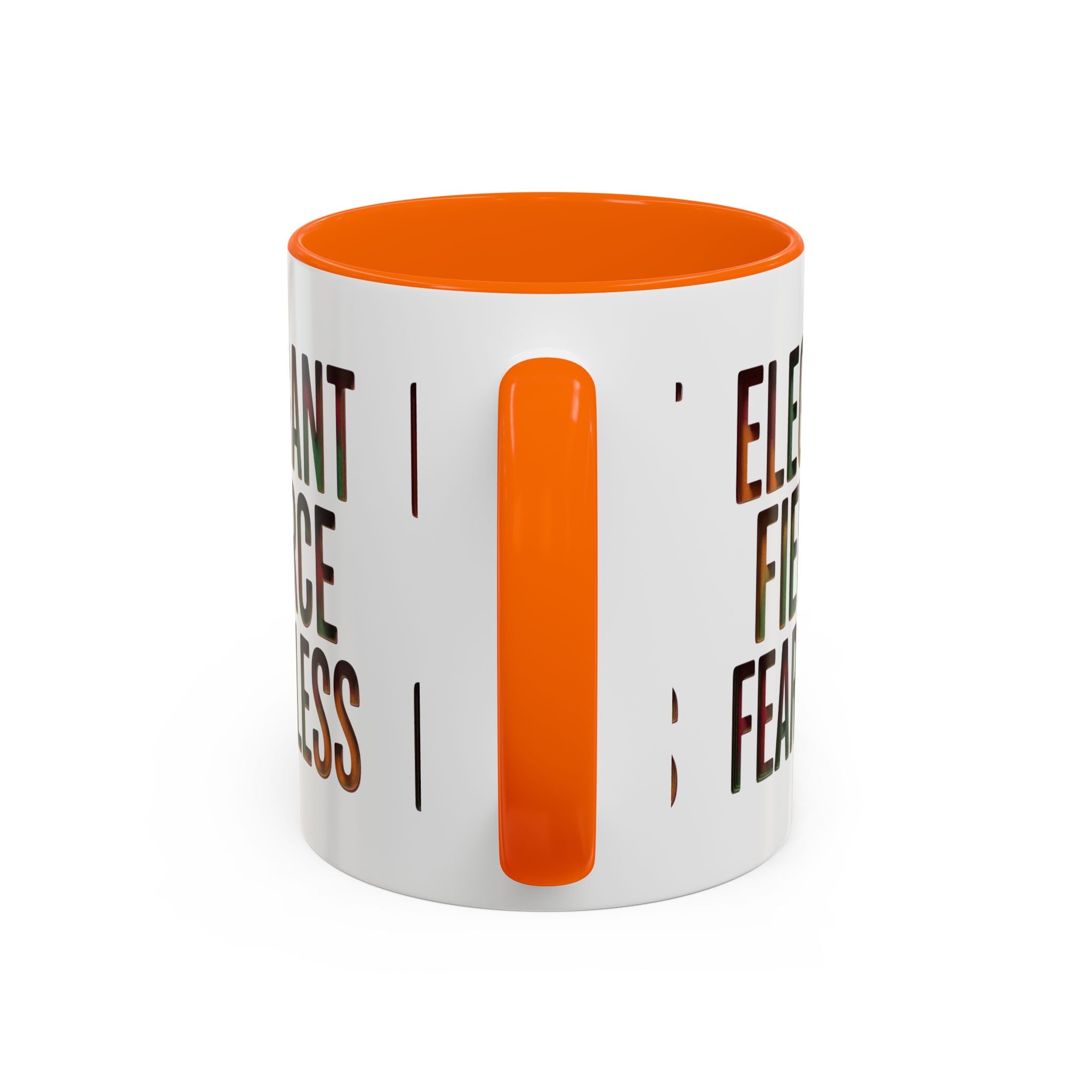 Elegant Fierce Fearless Coffee Mug — Inspirational Accent Mug (11/15oz)