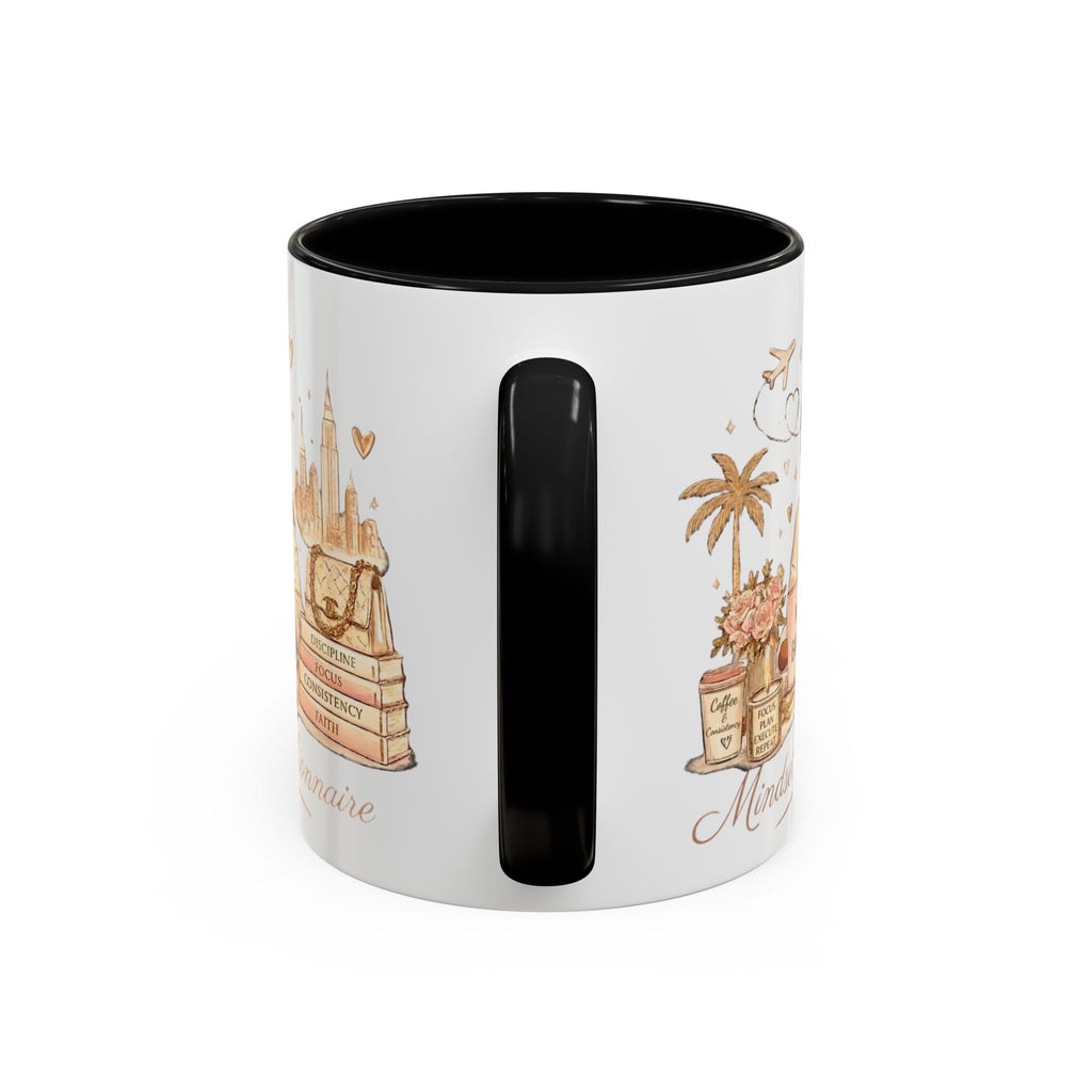Mindset: Billionaire Accent Coffee Mug — Inspirational Luxury Travel Design (11/15 oz)