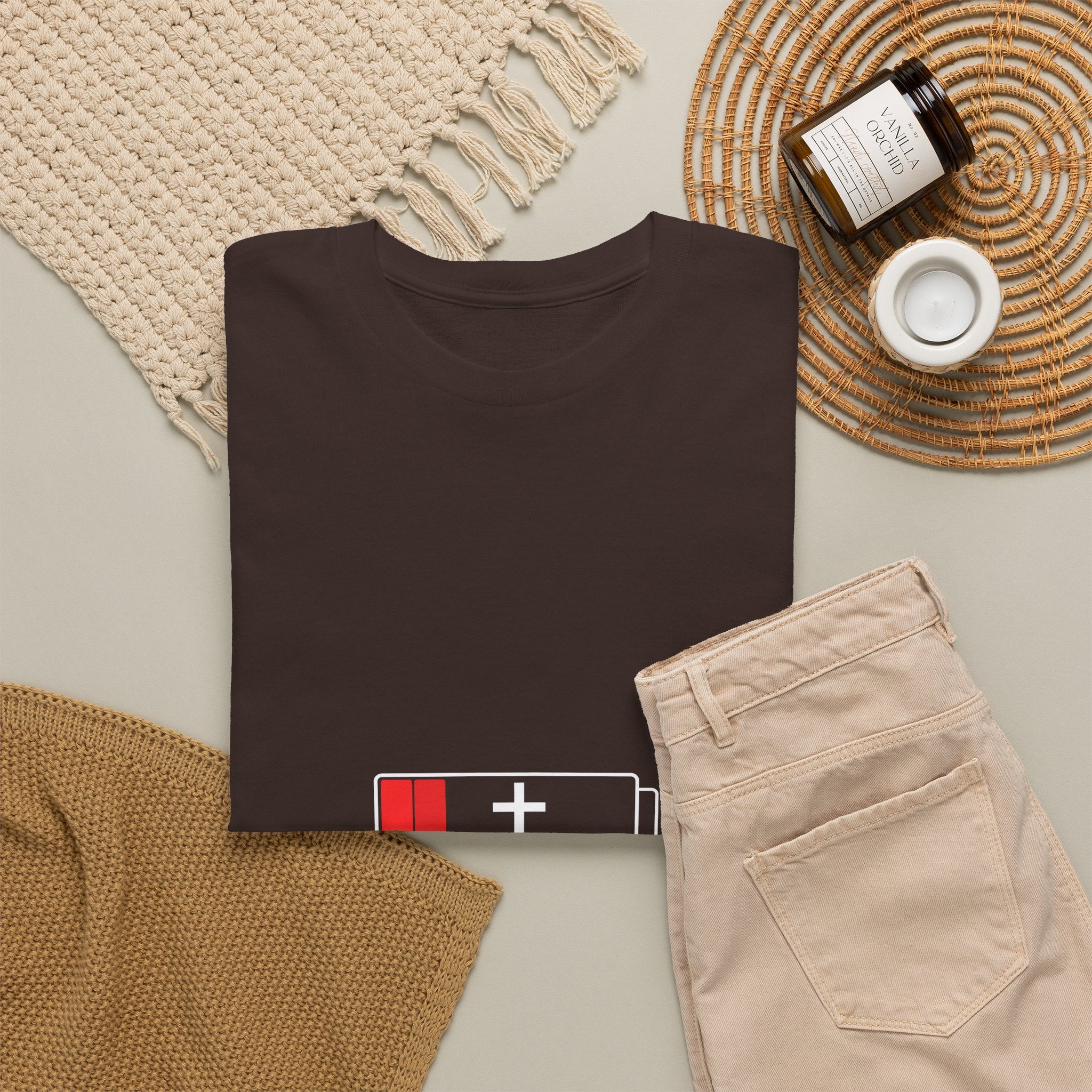 Need Jesus Low Battery Christian T-Shirt