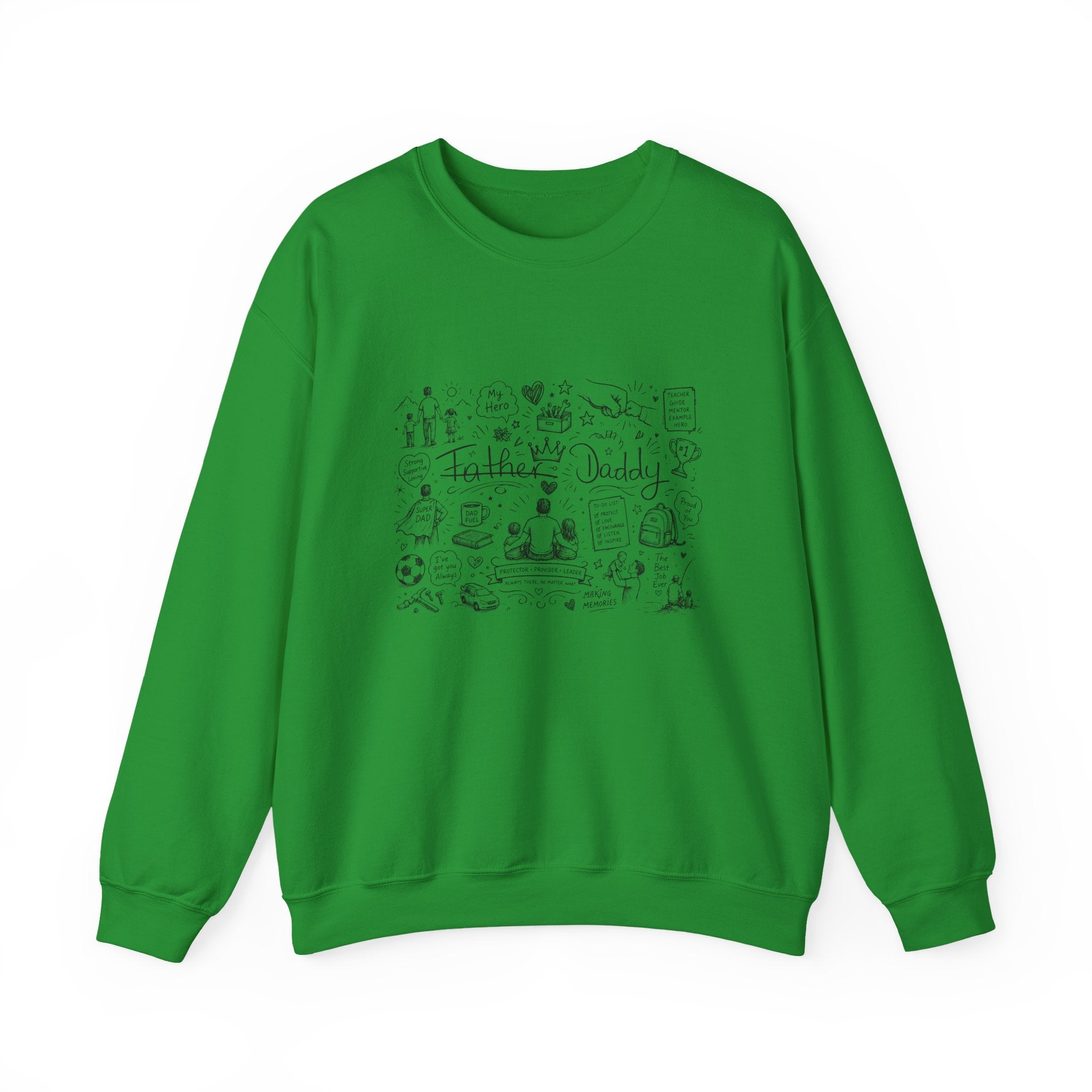 Father Daddy Doodle Crewneck Sweatshirt