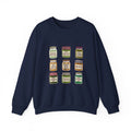 Vintage Jam Jar Illustration Sweatshirt | Retro Food Graphics, Hand-Drawn Diner Style