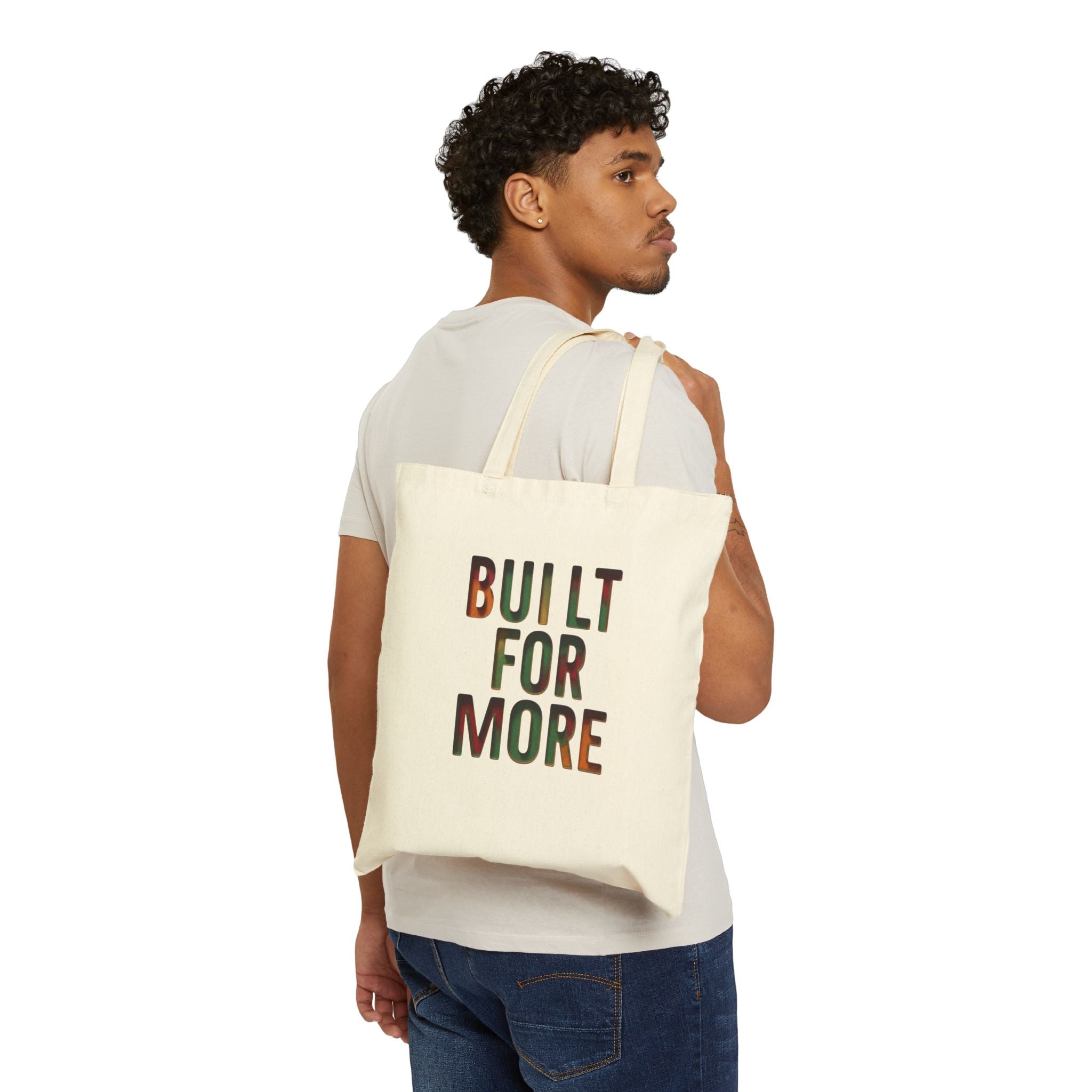 Built For More Tote | Juneteenth Pan-African Colors, Black Pride Canvas