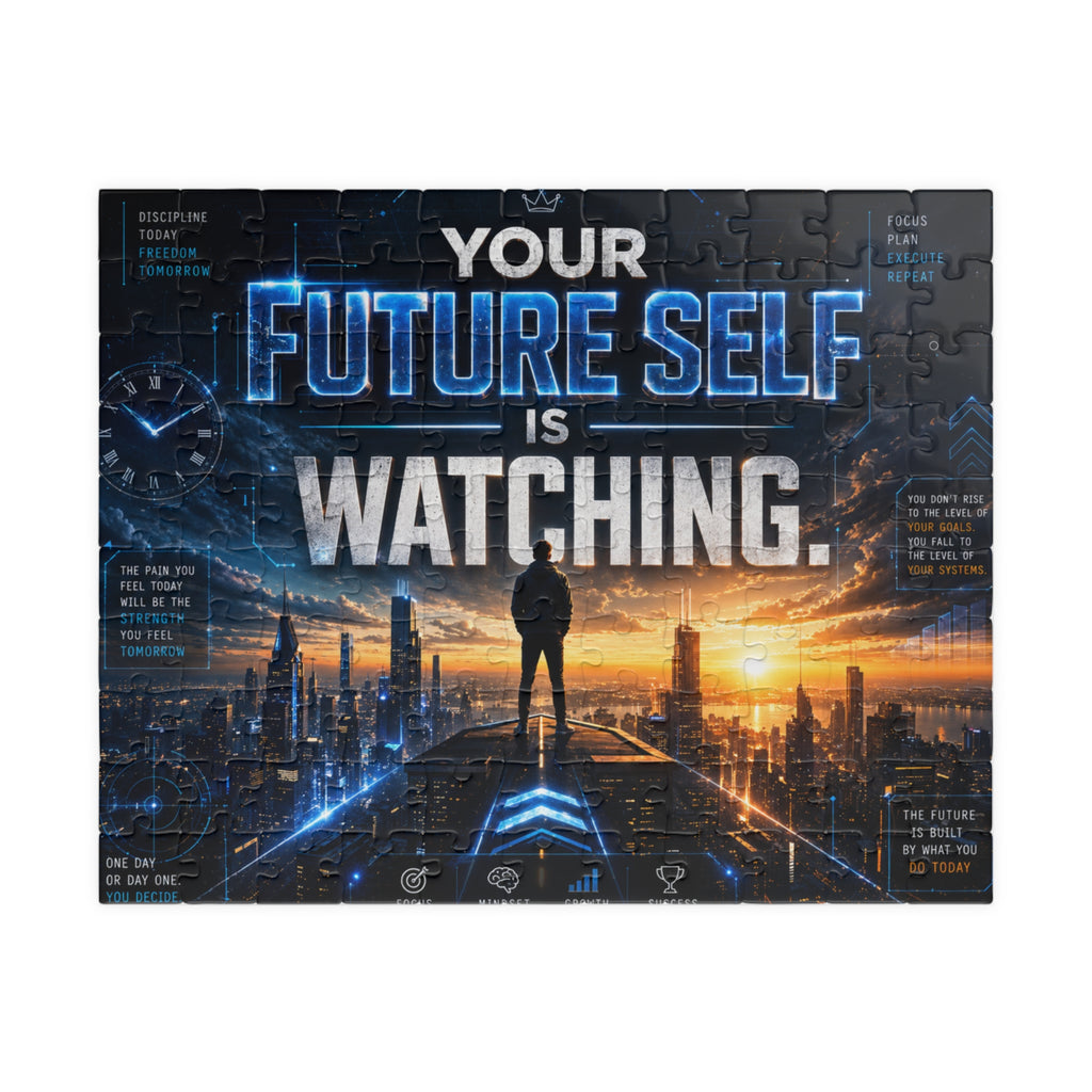Motivational 'Your Future Self Is Watching' Jigsaw Puzzle — 520/1014-Piece