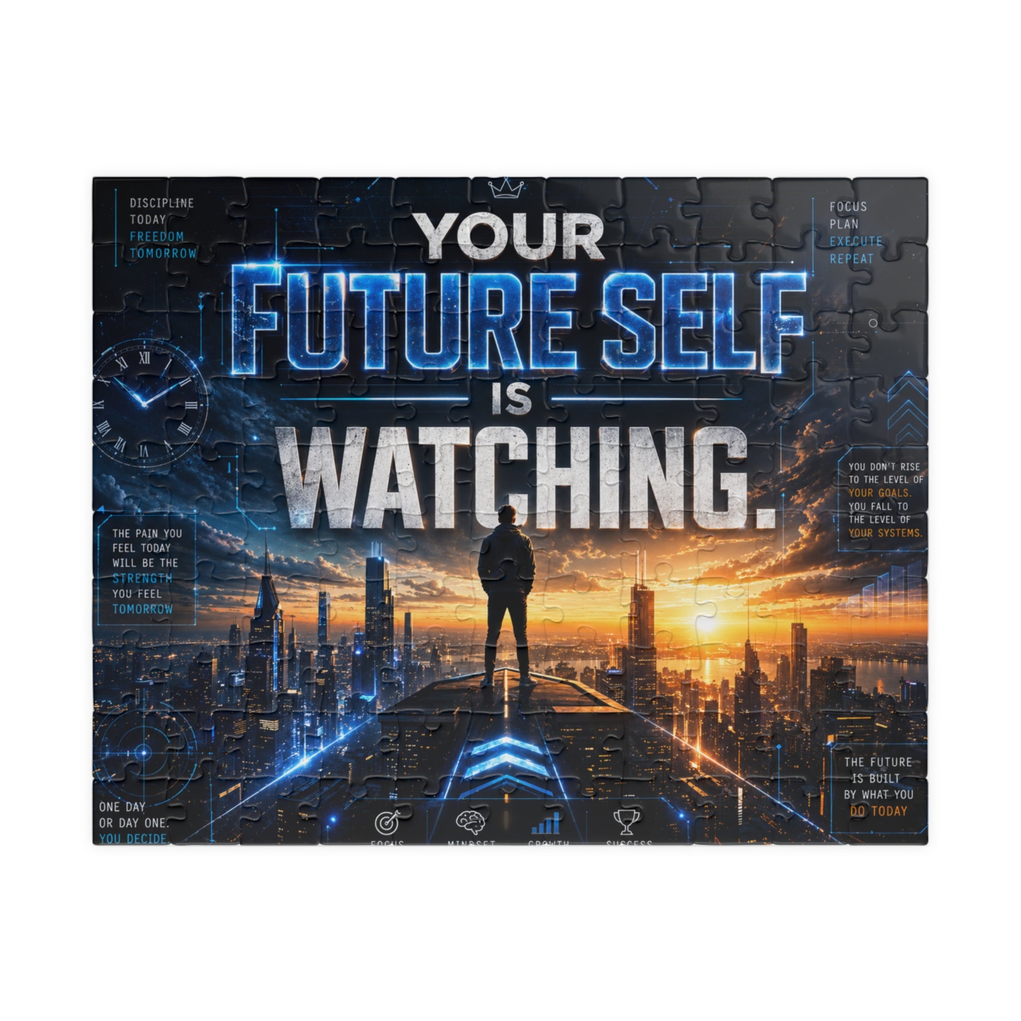 Motivational 'Your Future Self Is Watching' Jigsaw Puzzle — 520/1014-Piece