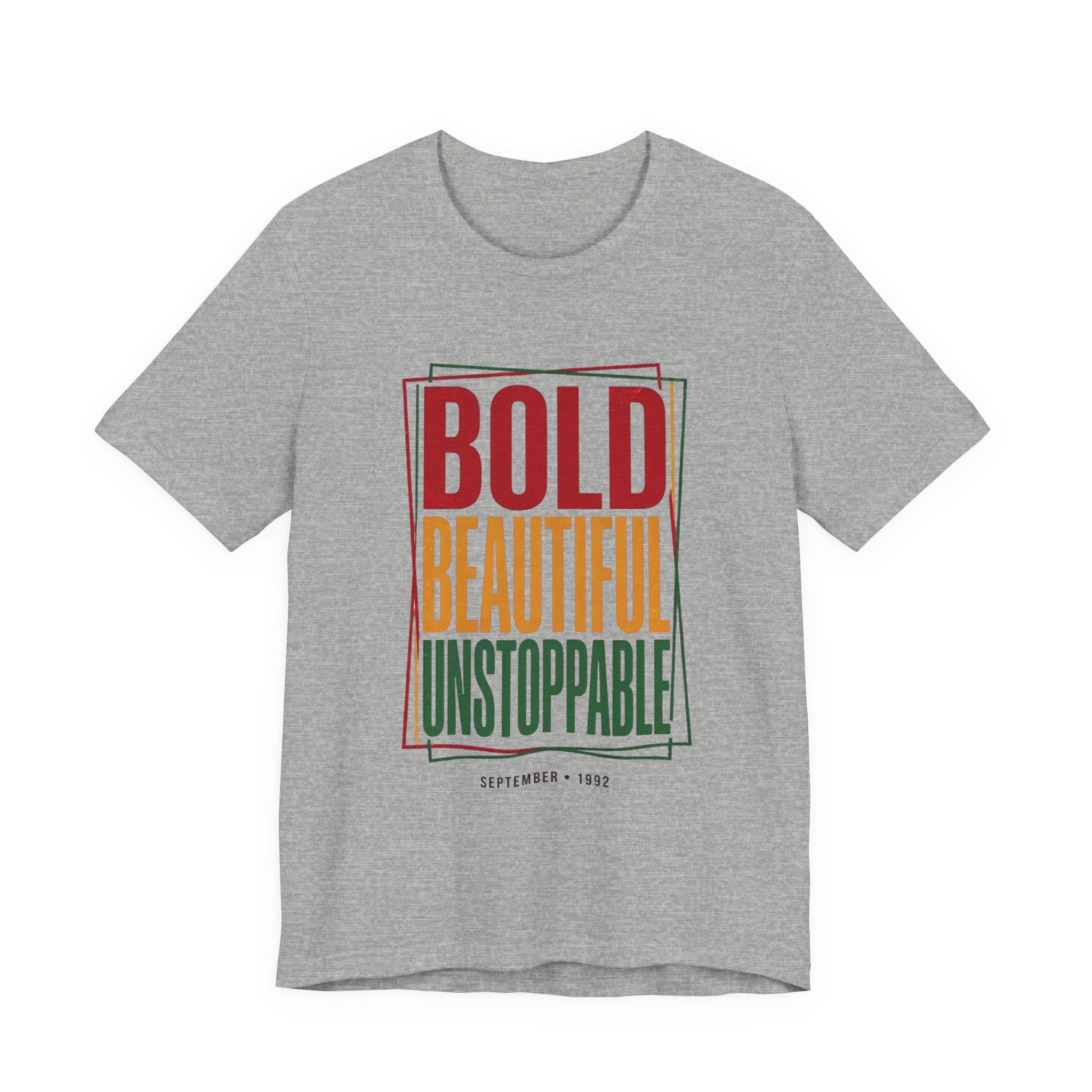 Bold Beautiful Unstoppable T-Shirt | Juneteenth Pan-African 1865 Freedom Tee