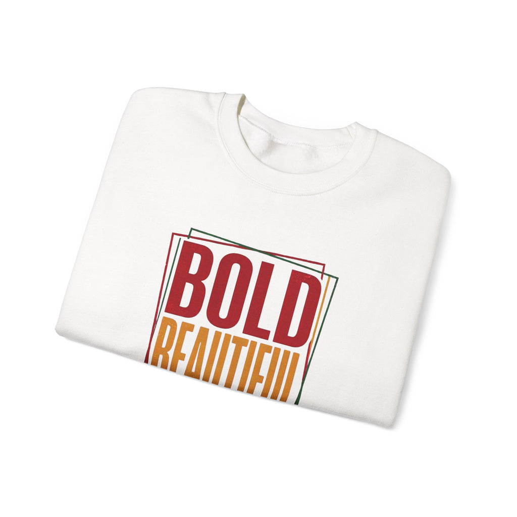 Bold Beautiful Unstoppable Crewneck Sweatshirt | Juneteenth Pan-African 1865 Freedom
