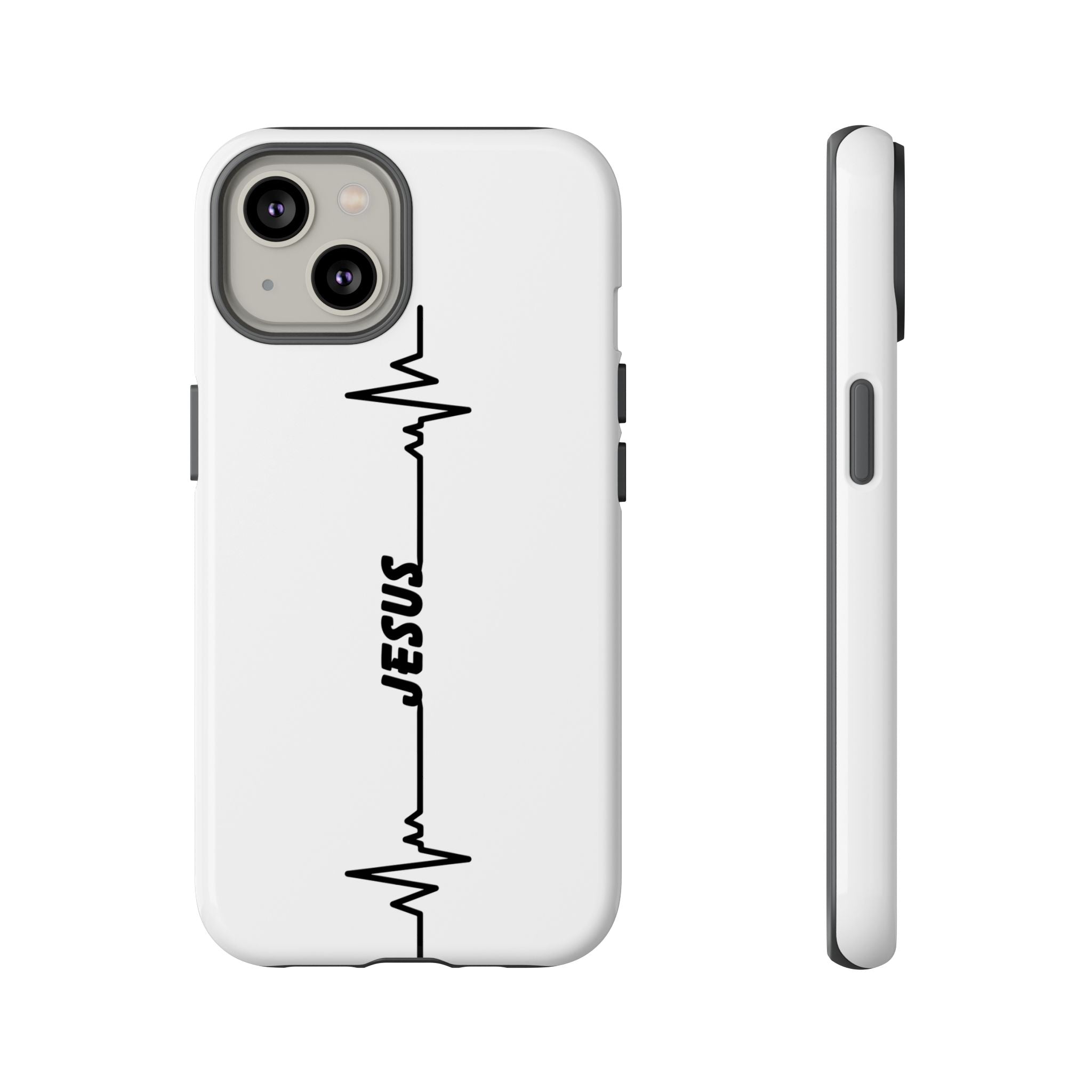 Jesus Heartbeat Phone Case — Christian Faith Protective Phone Cover