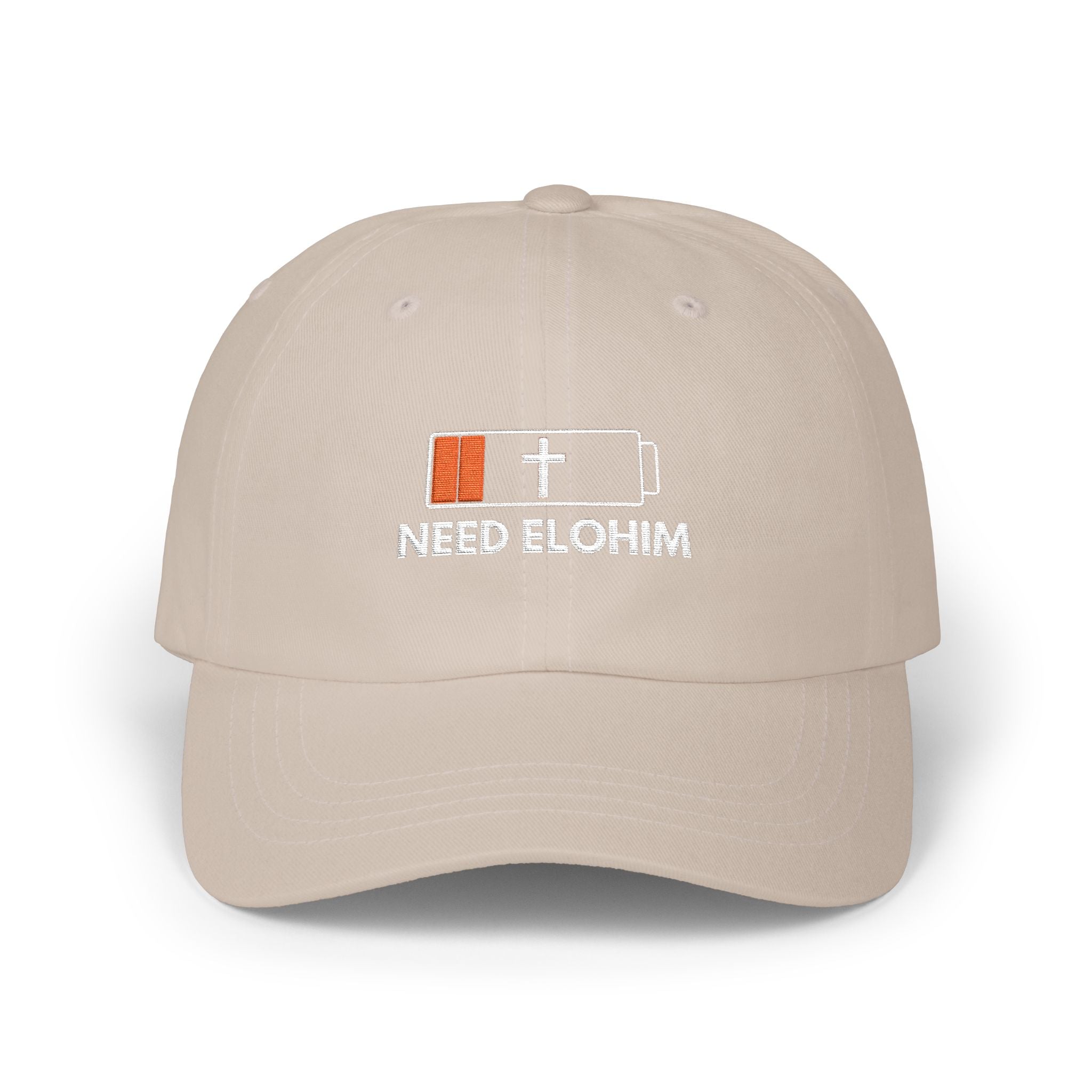 Need Elohim Dad Cap — Low Battery Faith Baseball Hat