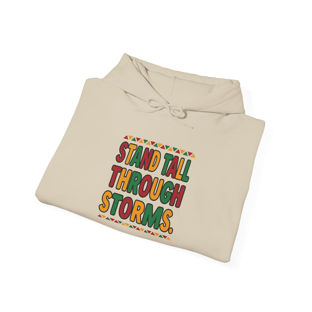 Stand Tall Through Storms Hoodie | Juneteenth Pan-African Freedom 1865