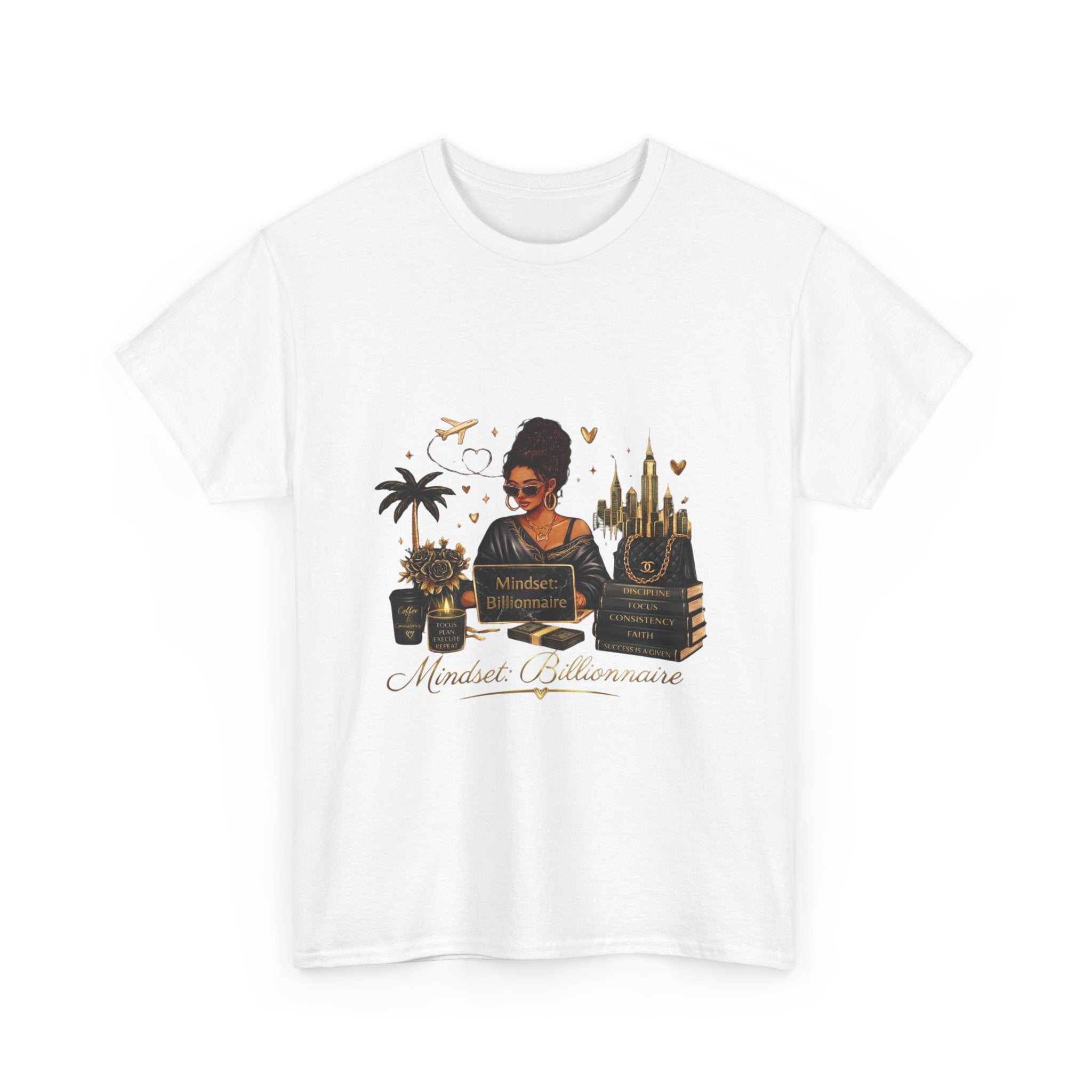 Millionnaire Mindset T-Shirt — Hustler Entrepreneur Motivational Tee