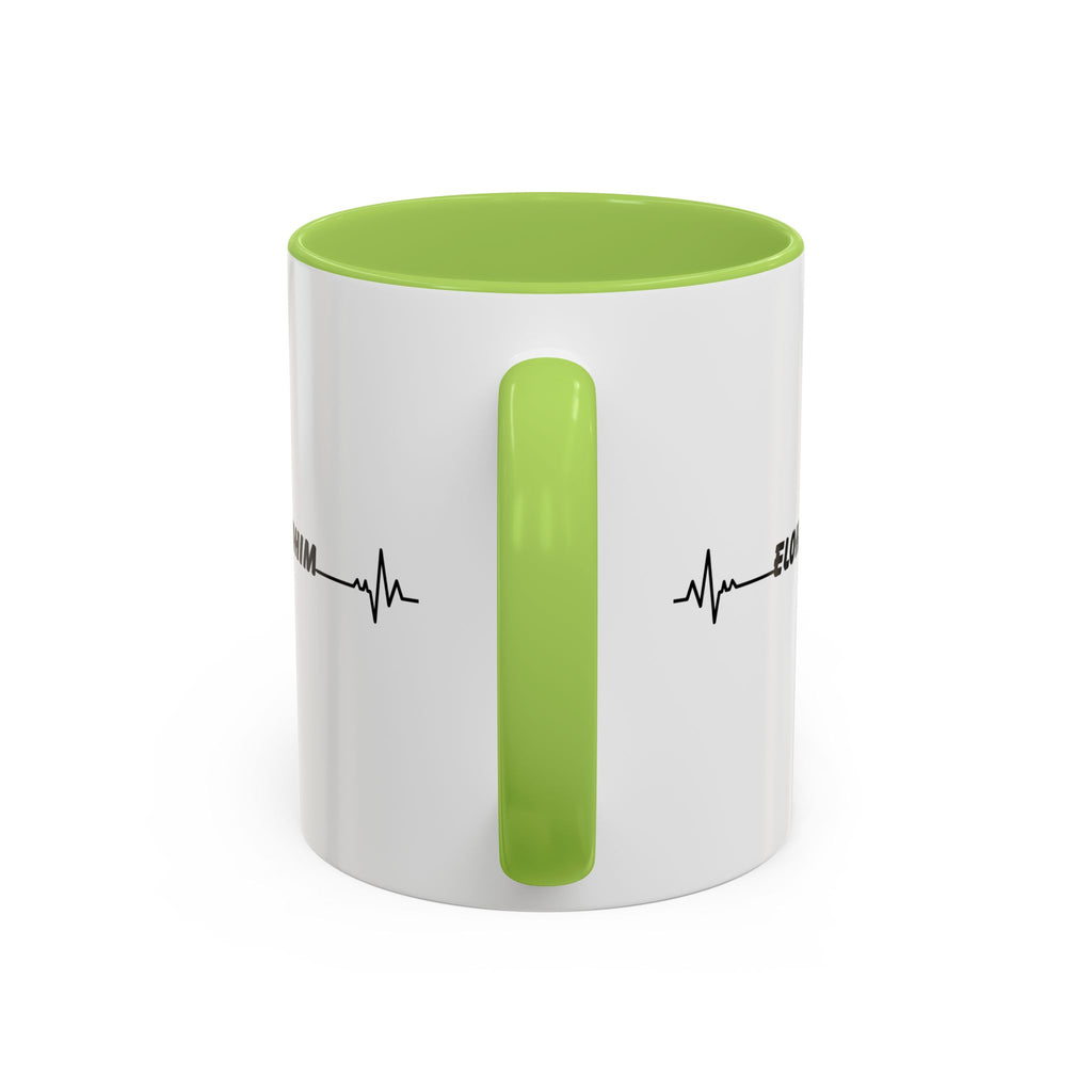 Elohim Heartbeat Accent Coffee Mug — 11/15oz