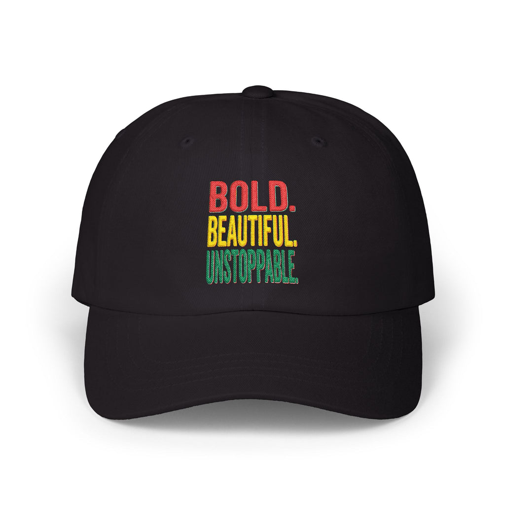 Bold Beautiful Unstoppable Dad Cap – Inspirational Embroidered Baseball Hat