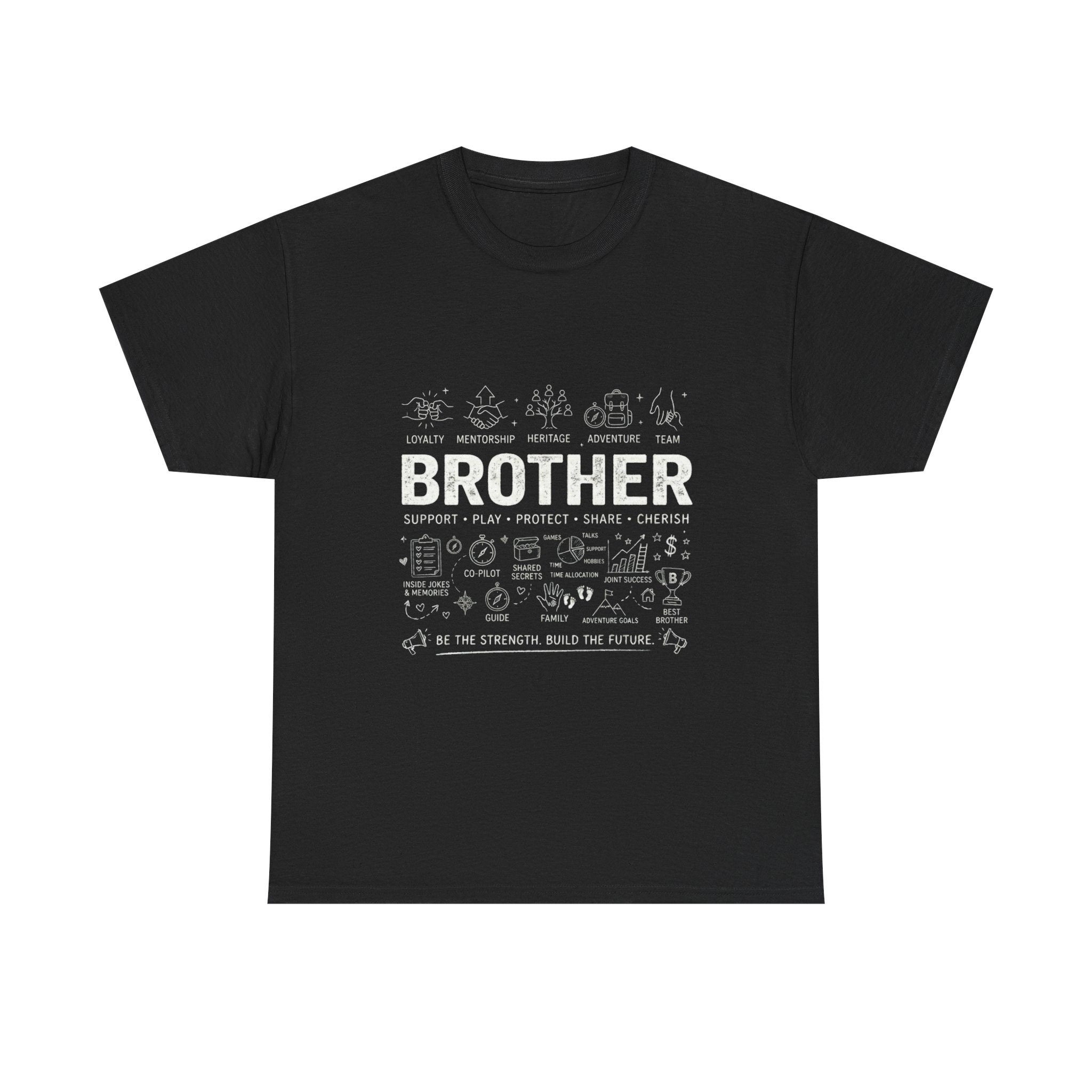 Brother Doodle T-Shirt — Cute Hand-Drawn Sibling Gift for Birthdays & Weddings