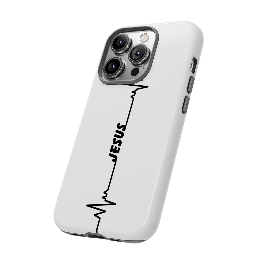Jesus Heartbeat Phone Case — Christian Faith Protective Phone Cover